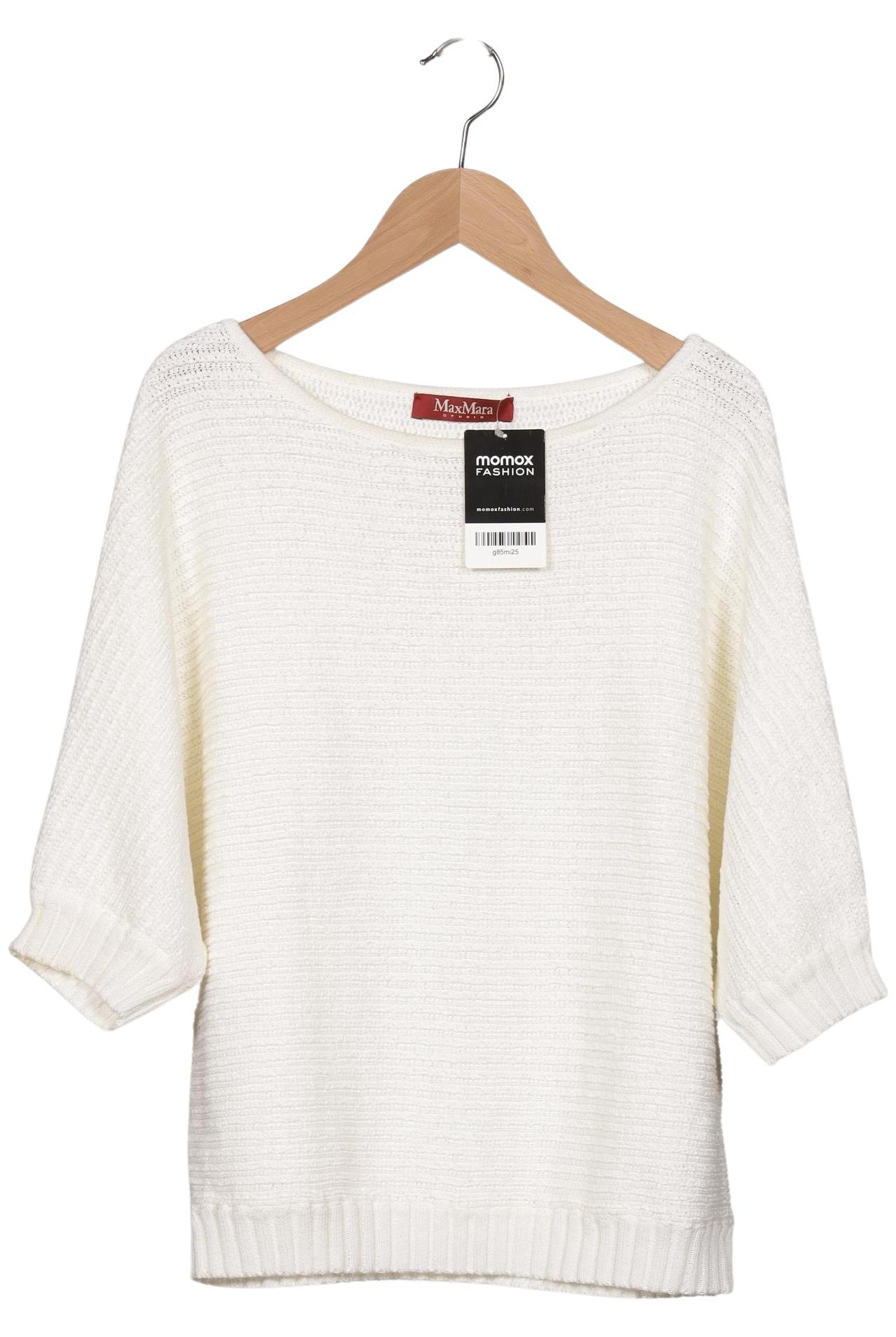 

Max Mara Damen Pullover, cremeweiß, Gr. 38