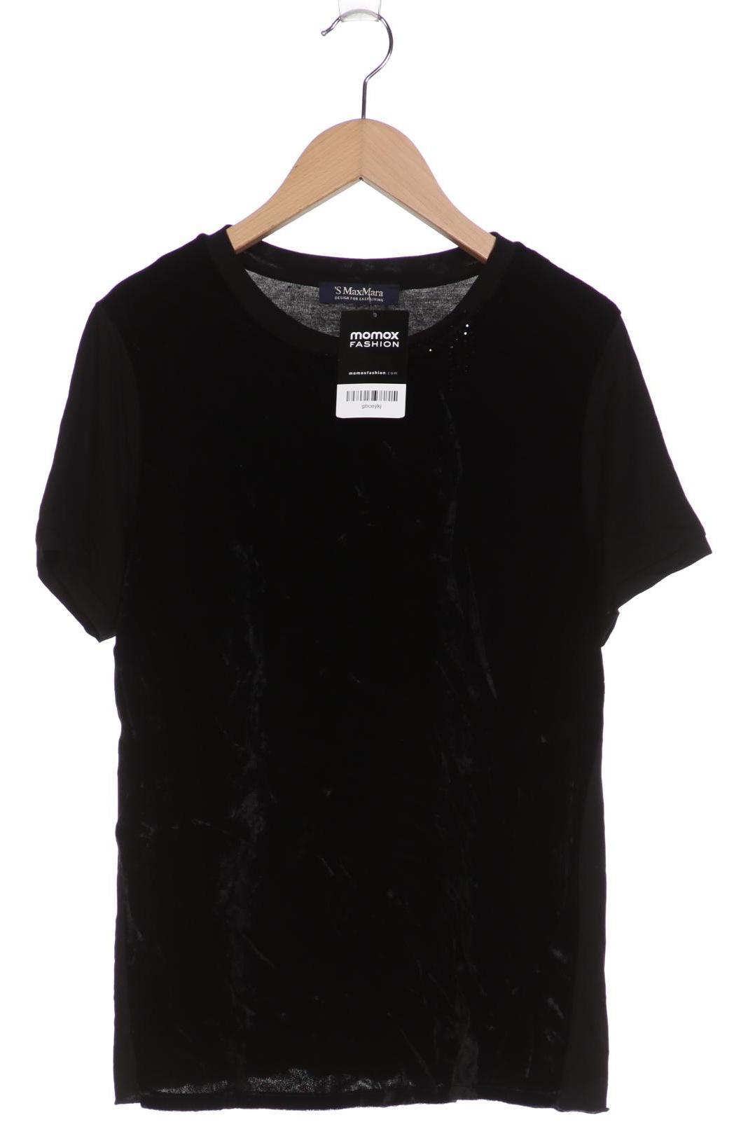 

Max Mara Damen T-Shirt, schwarz, Gr. 36