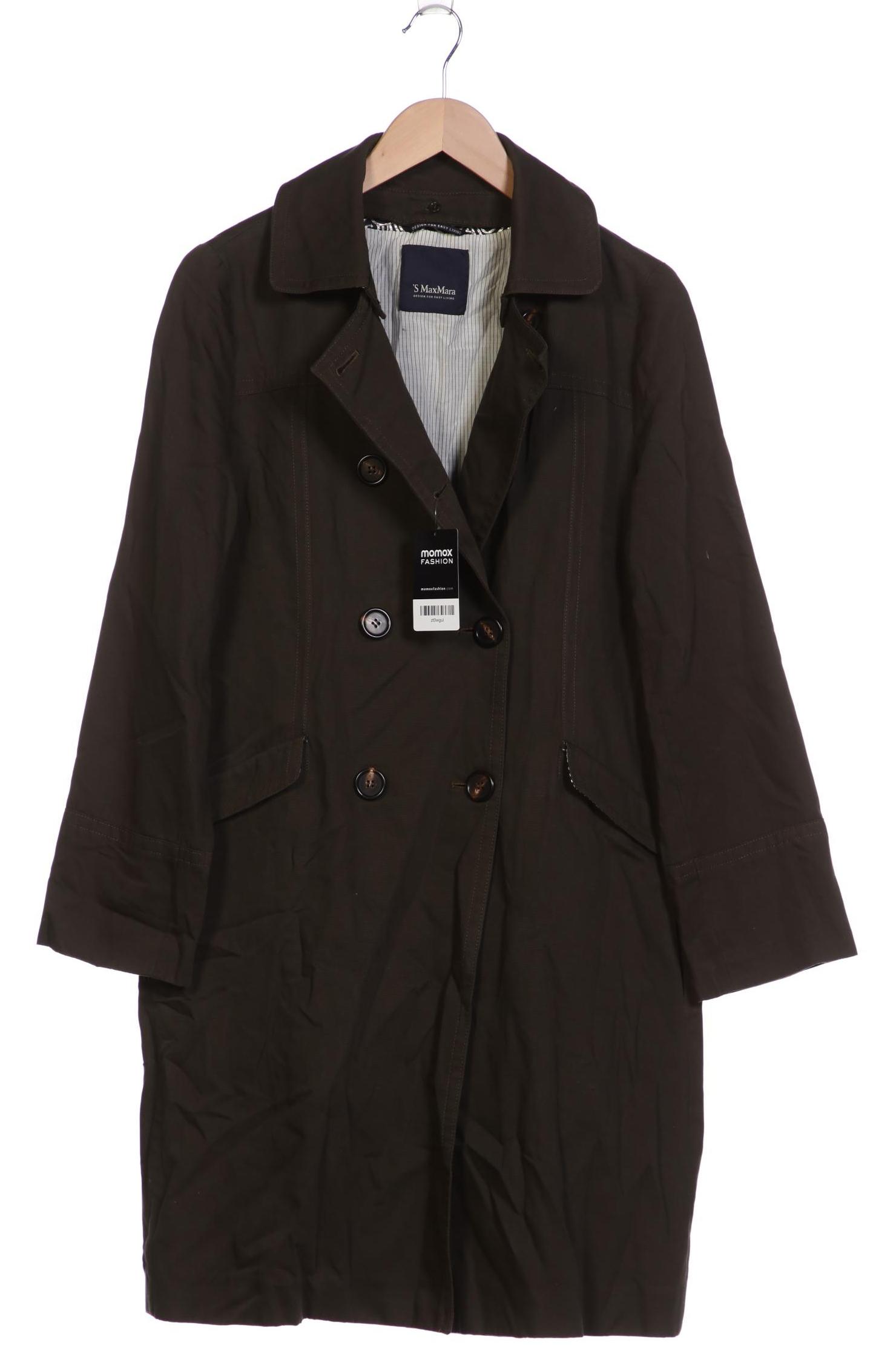 

Max Mara Damen Mantel, grün, Gr. 38