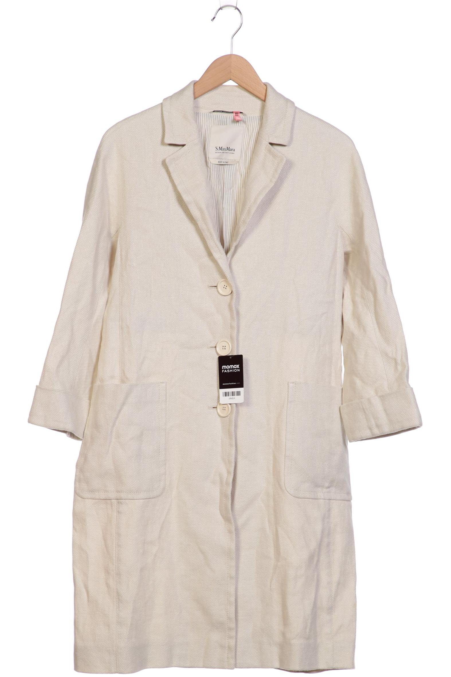 

Max Mara Damen Mantel, weiß, Gr. 44