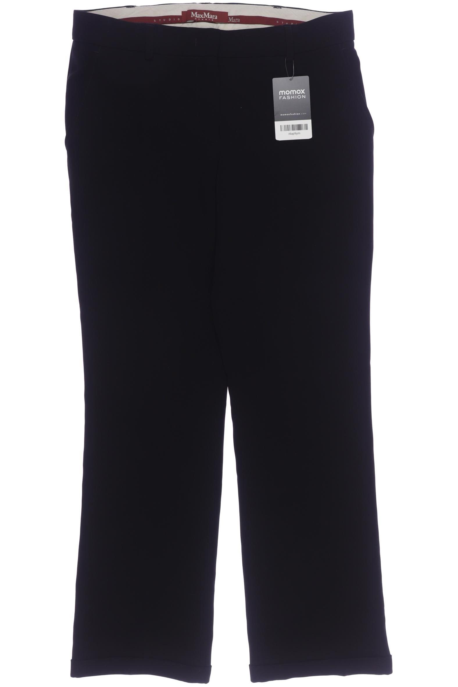 

Max Mara Damen Stoffhose, schwarz, Gr. 36