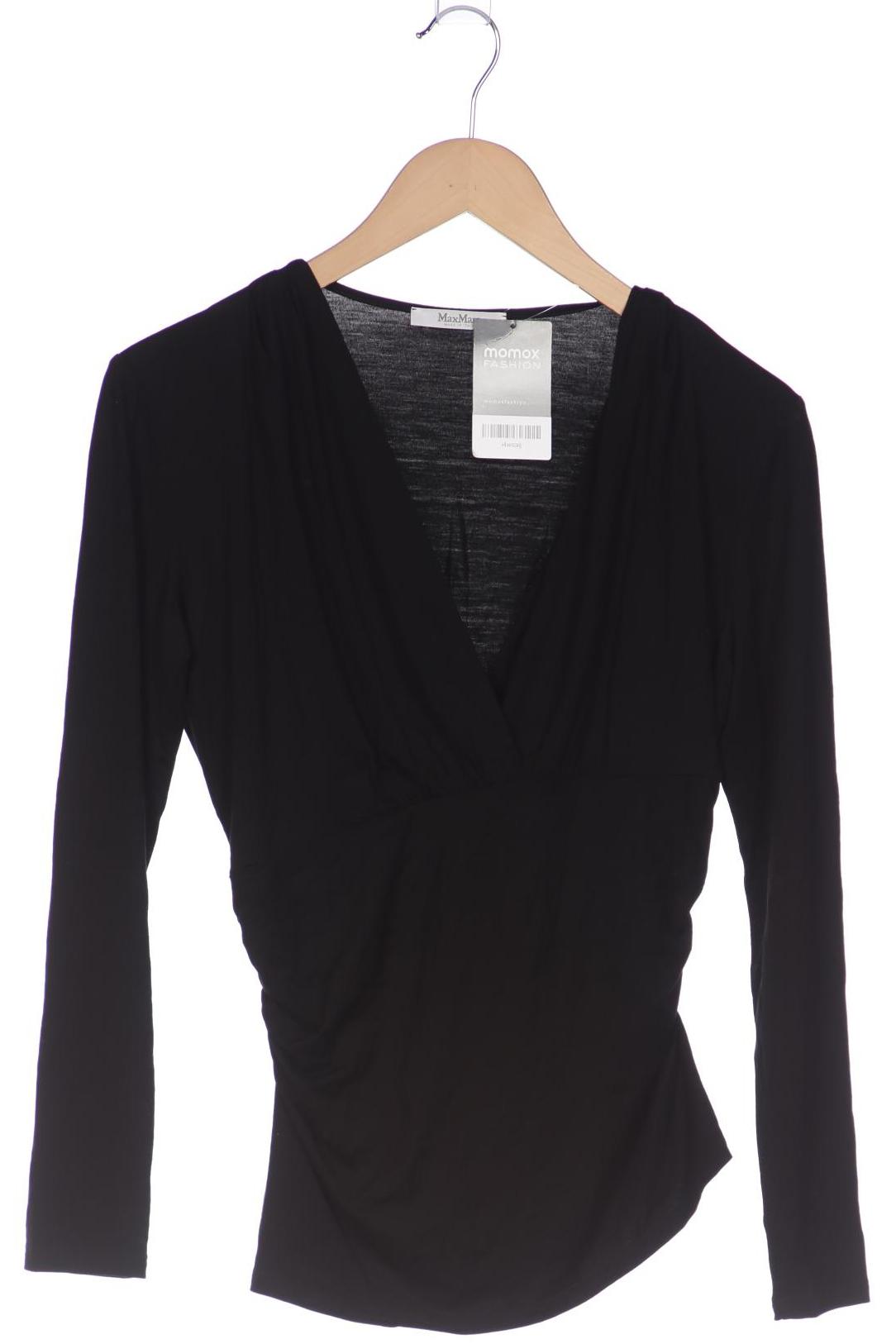 

Max Mara Damen Langarmshirt, schwarz, Gr. 38