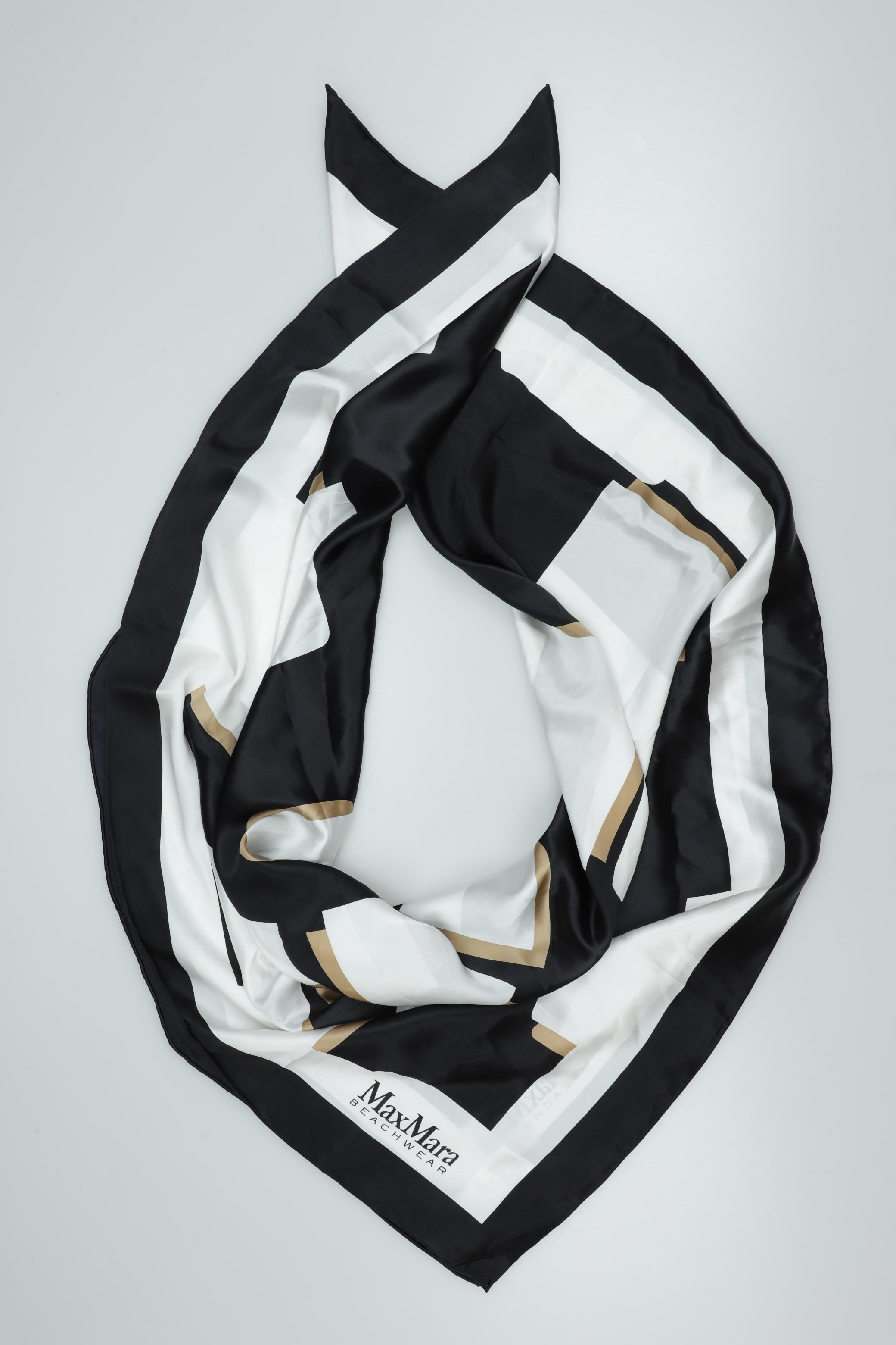 Thumbnail - Max Mara Damen Schal, schwarz, Gr.