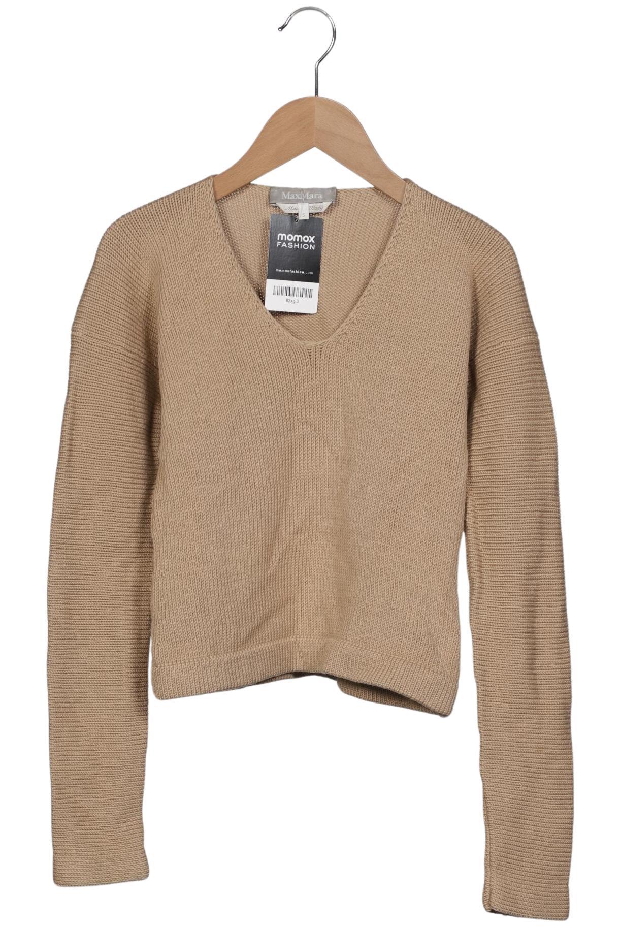 

Max Mara Damen Pullover, beige, Gr. 36