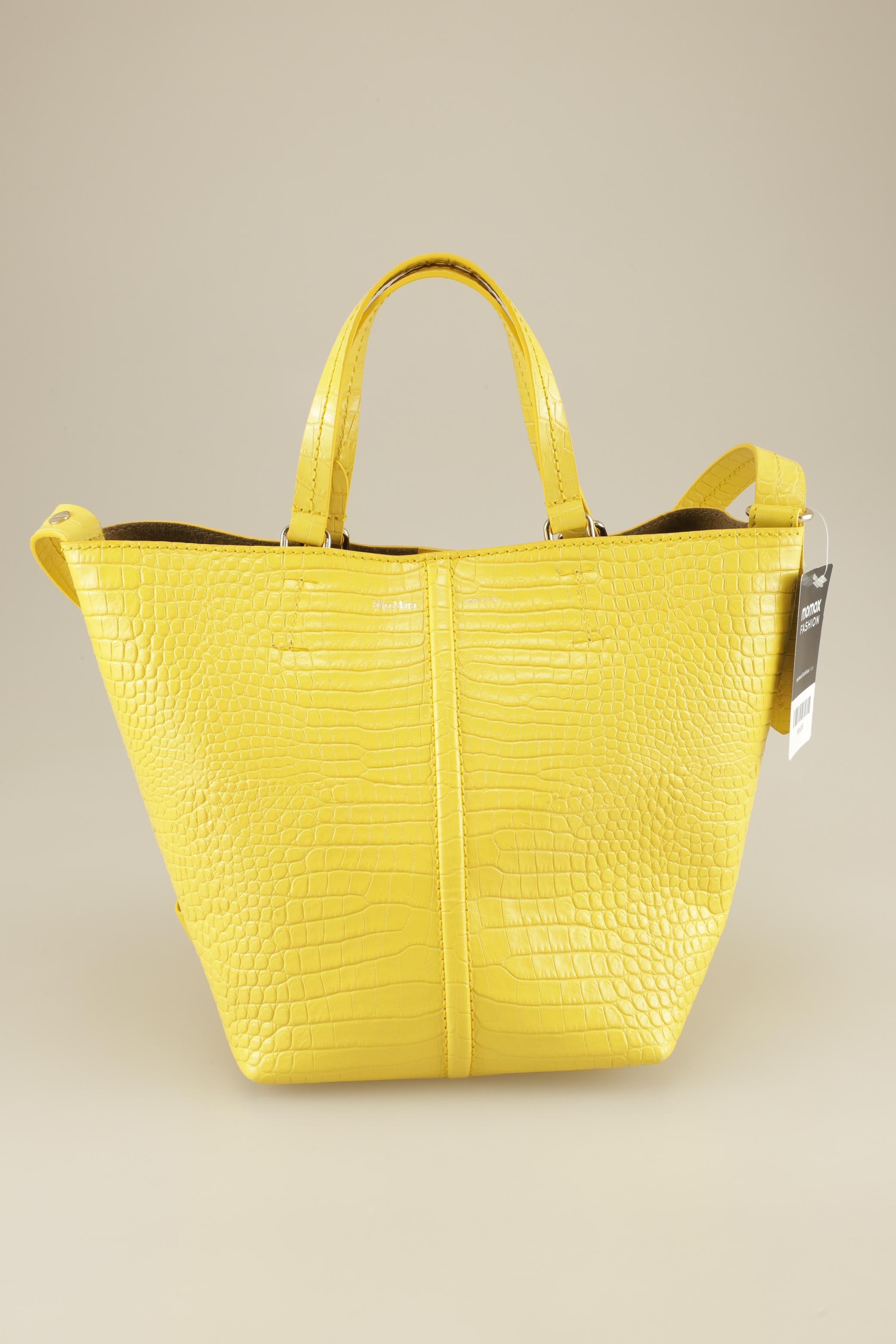 

Max Mara Damen Handtasche, gelb, Gr.