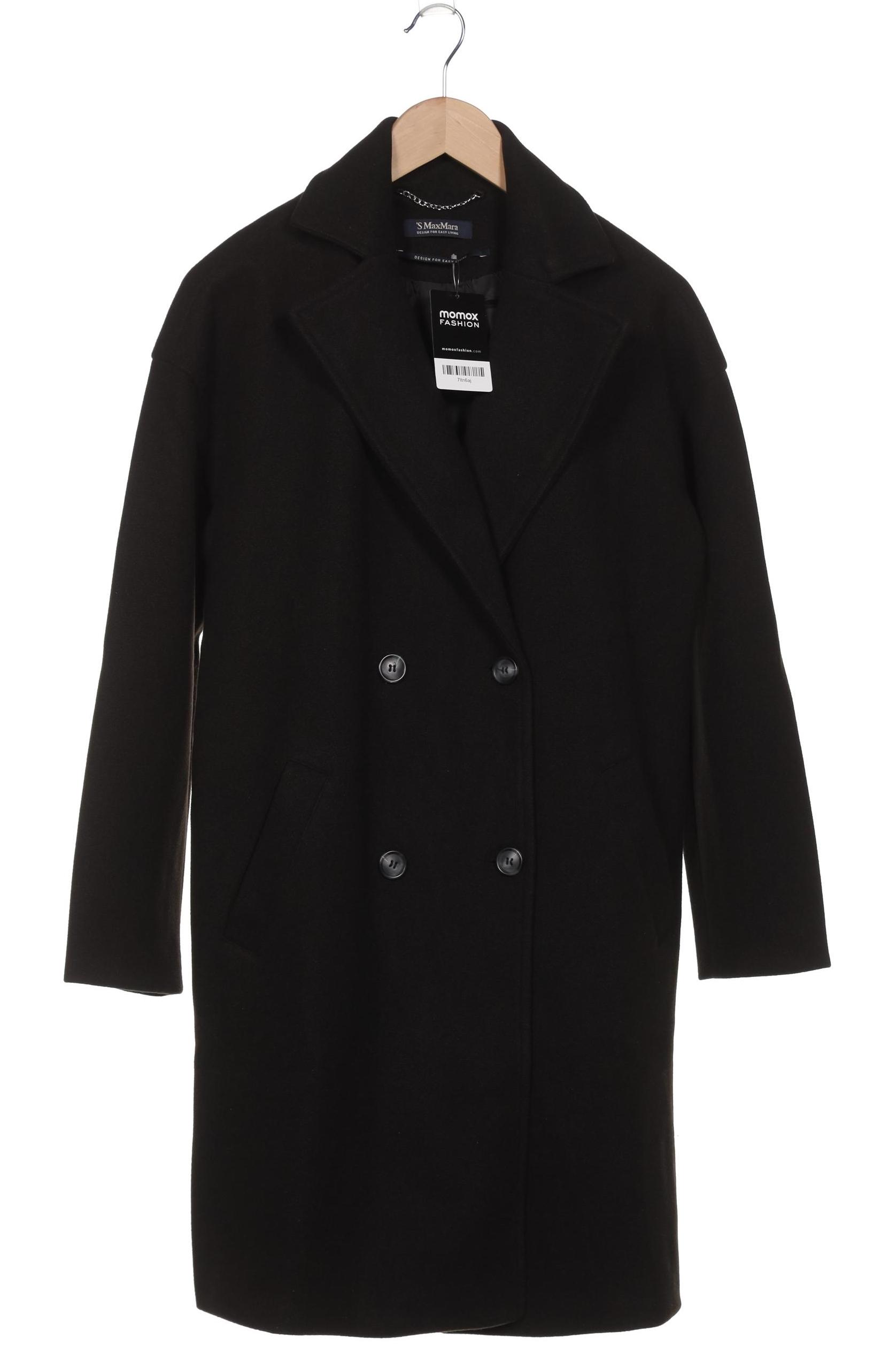 

Max Mara Damen Mantel, schwarz, Gr. 34