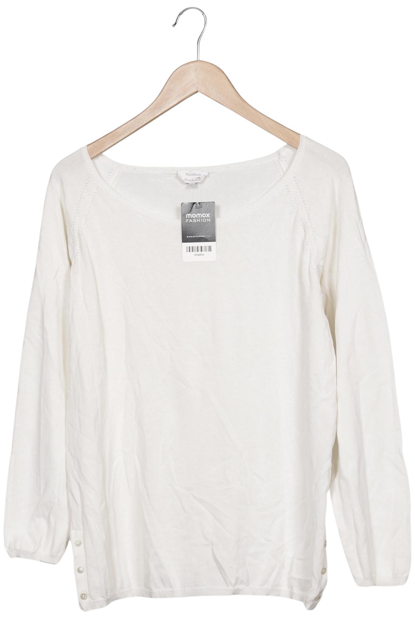 

Max Mara Damen Pullover, weiß, Gr. 42