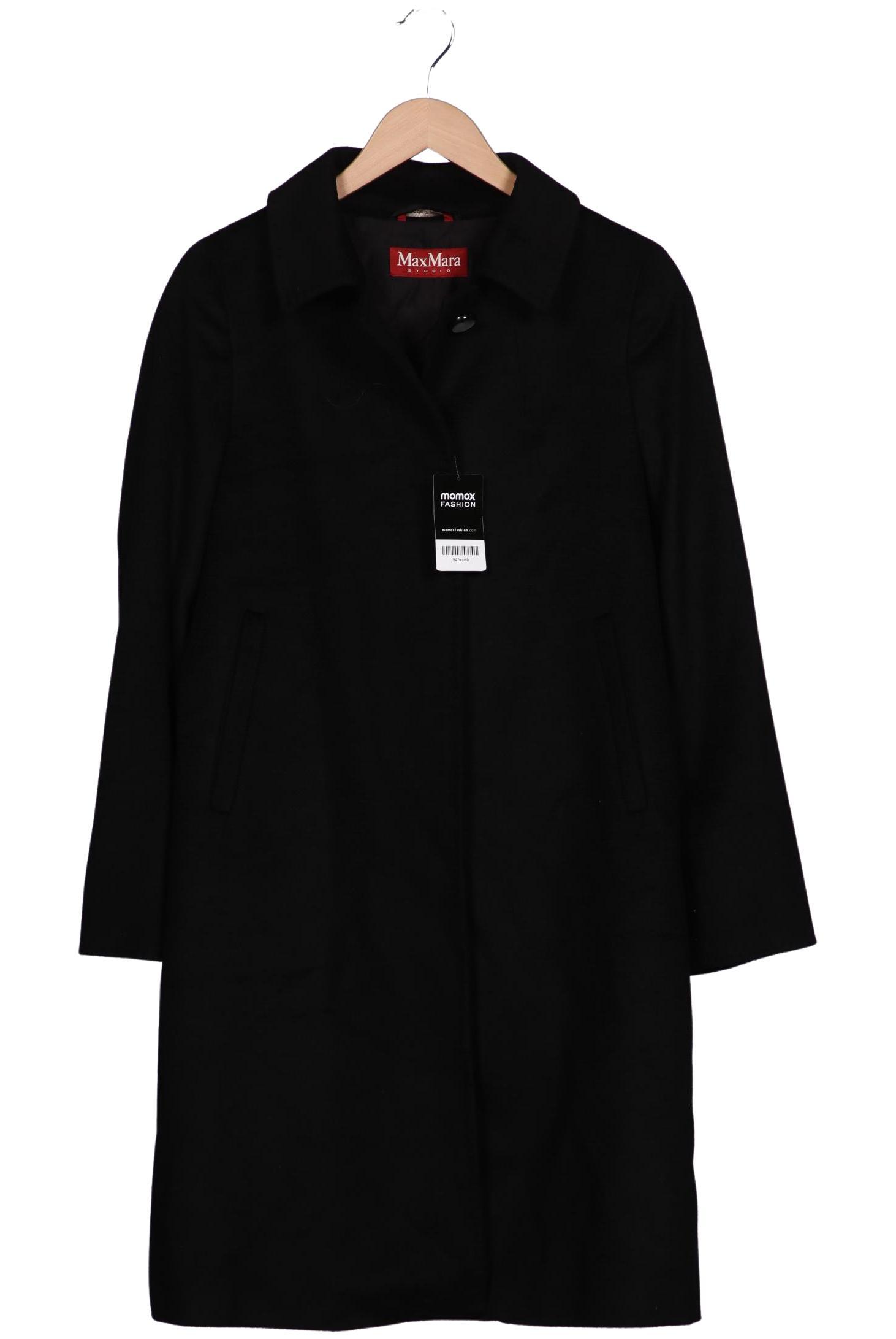 

Max Mara Damen Mantel, schwarz, Gr. 40