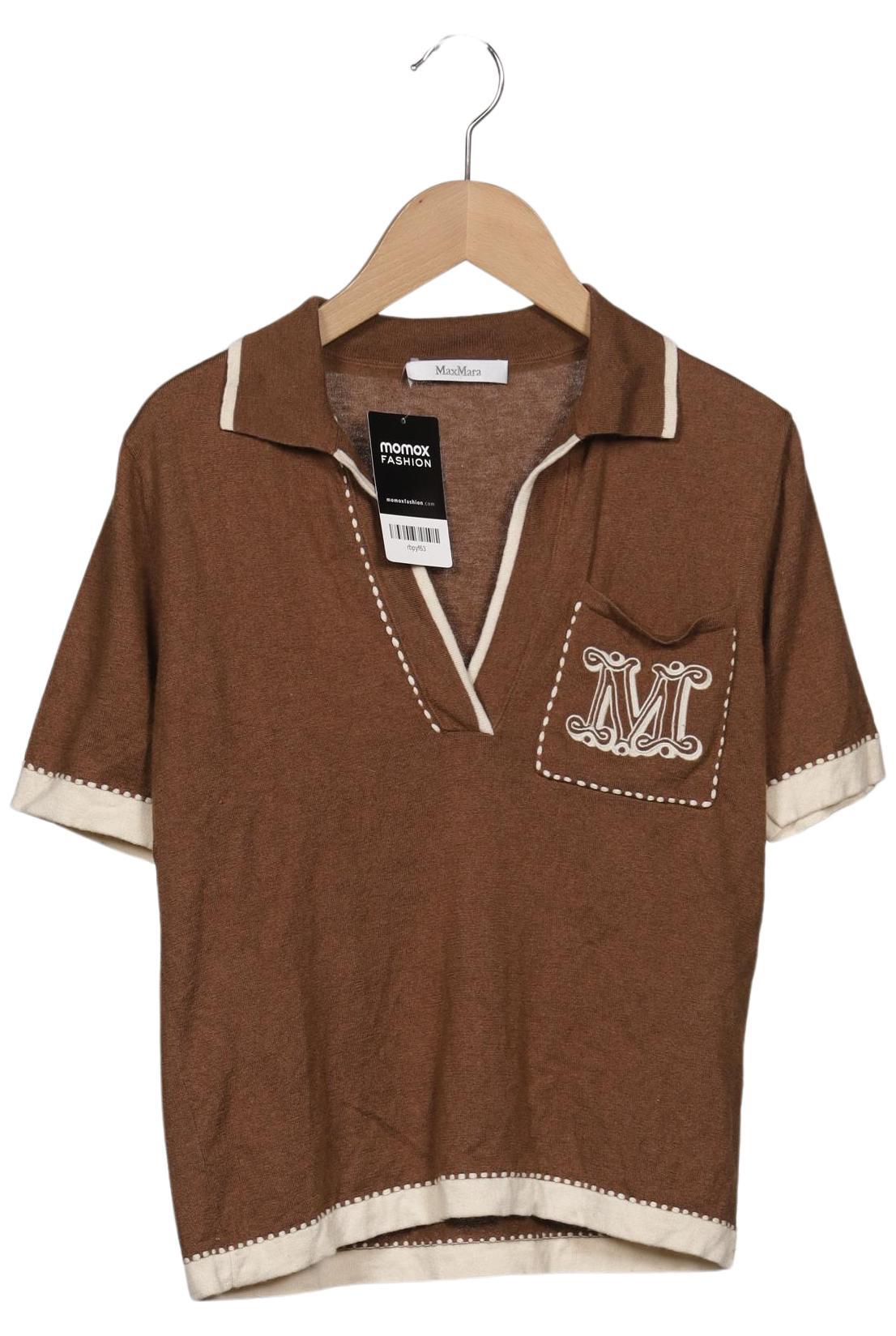 

Max Mara Damen Poloshirt, braun, Gr. 34