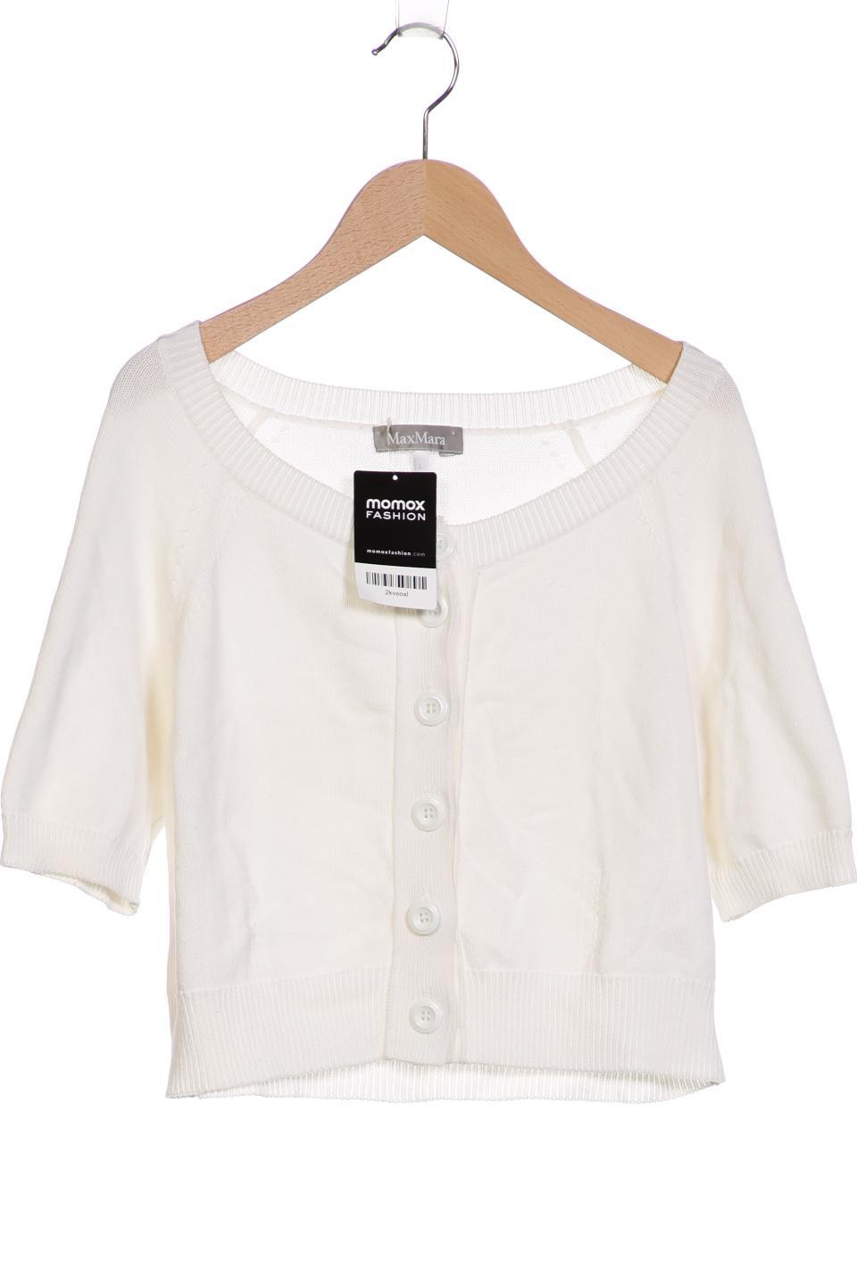 

Max Mara Damen Strickjacke, weiß, Gr. 42