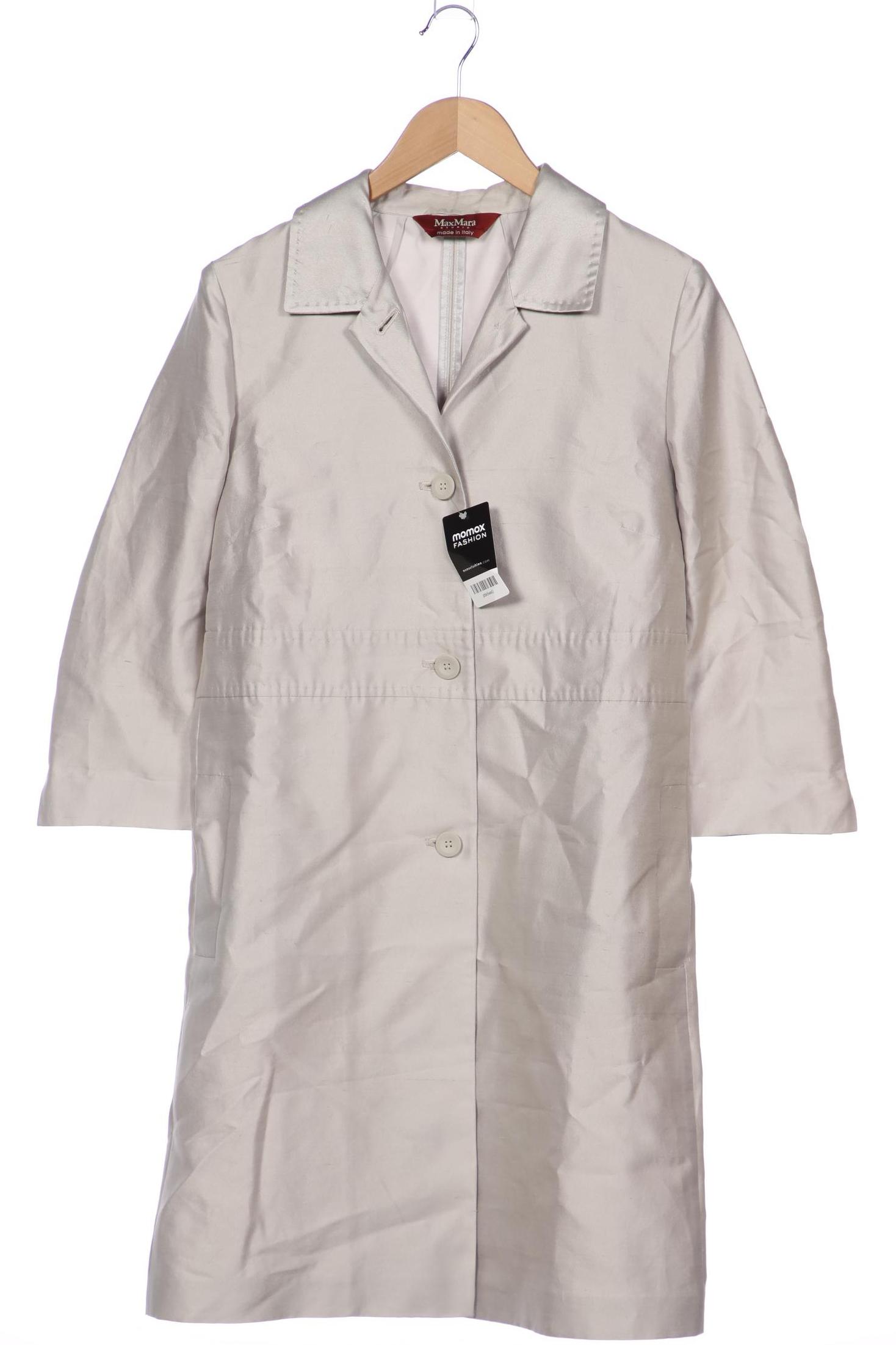 

Max Mara Damen Mantel, silber, Gr. 42