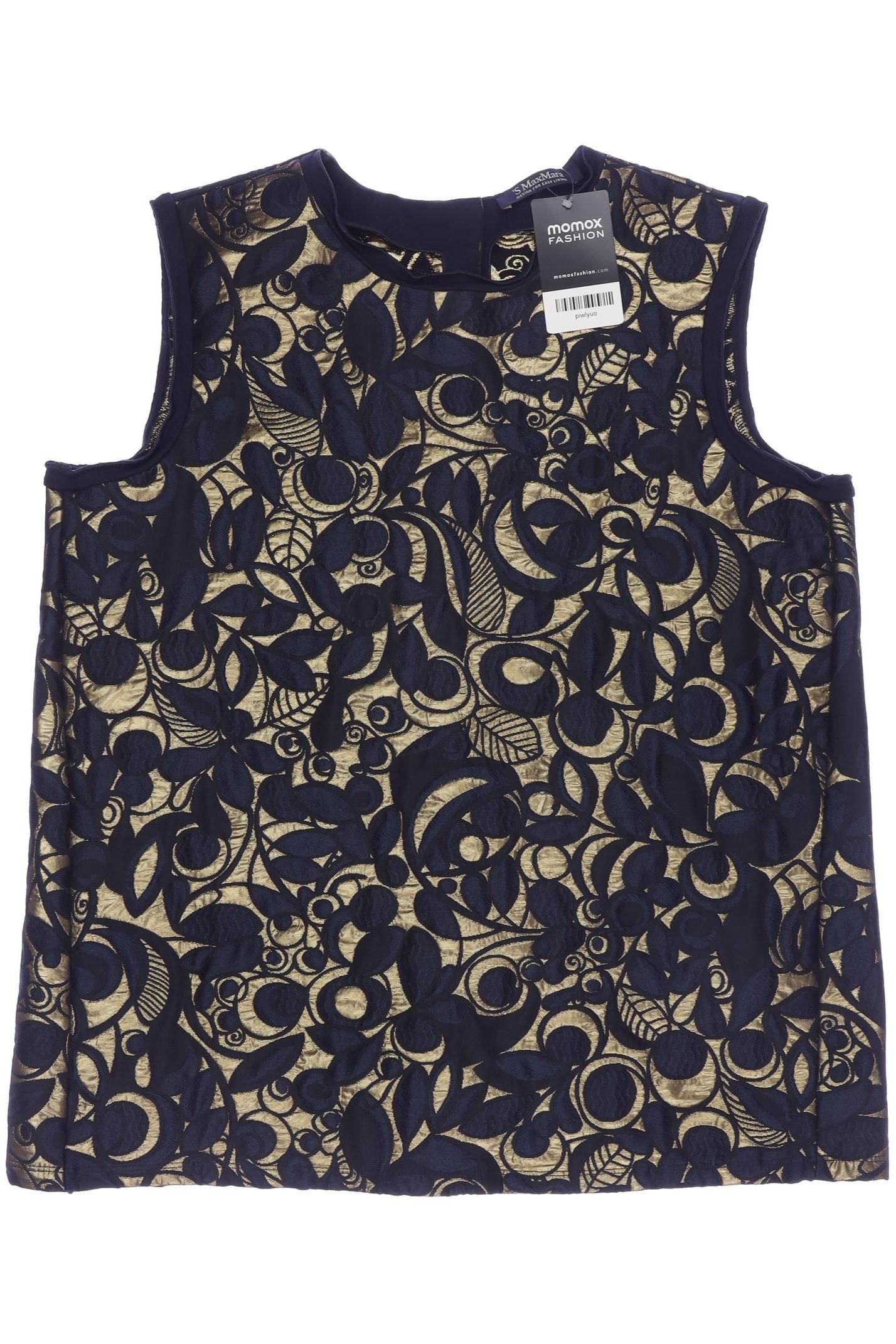 

Max Mara Damen Top, marineblau, Gr. 42