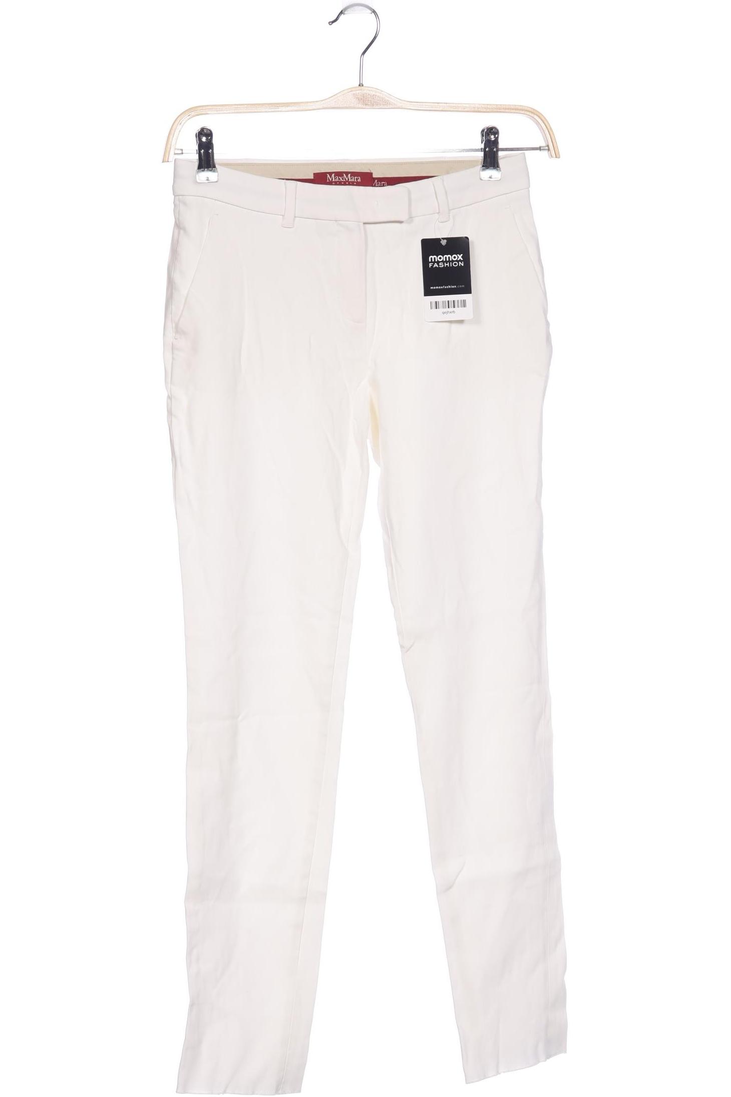 

Max Mara Damen Stoffhose, weiß, Gr. 38