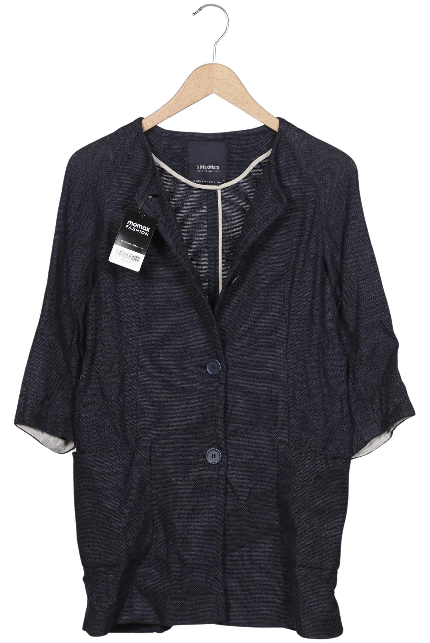 

Max Mara Damen Mantel, marineblau, Gr. 34
