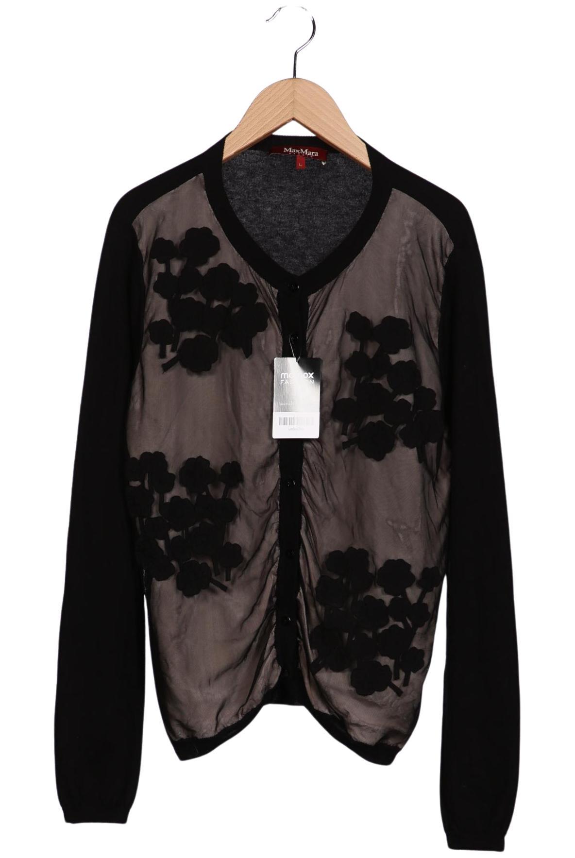 

Max Mara Damen Strickjacke, schwarz, Gr. 42