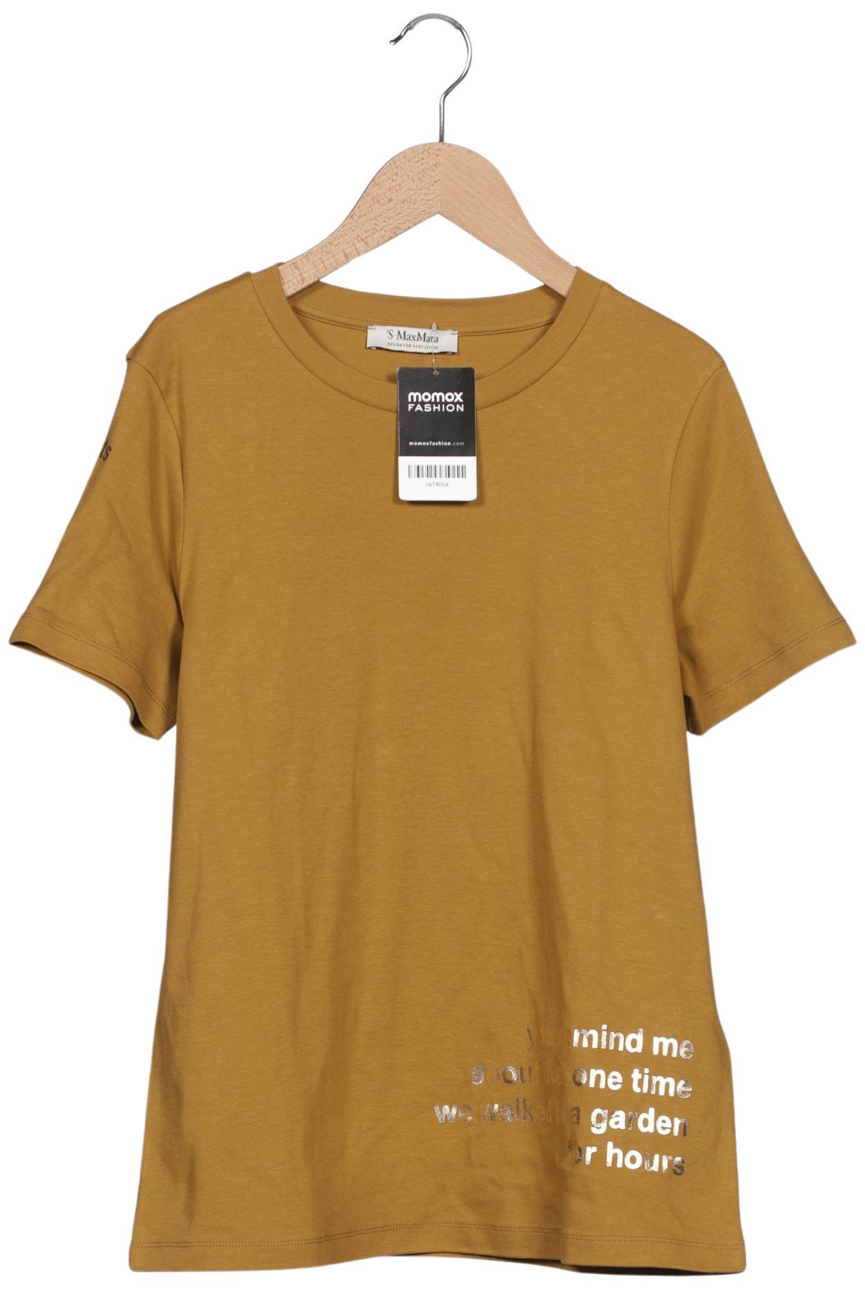 

Max Mara Damen T-Shirt, gelb, Gr. 38