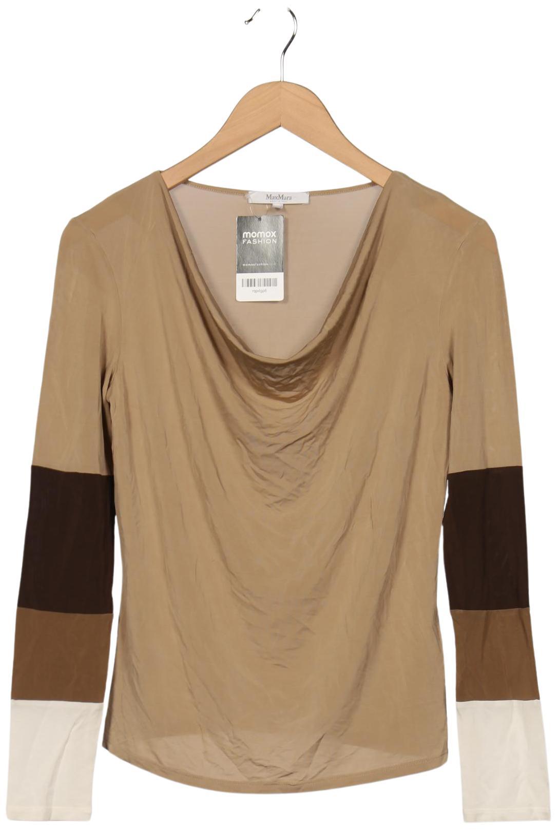 

Max Mara Damen Langarmshirt, beige, Gr. 36