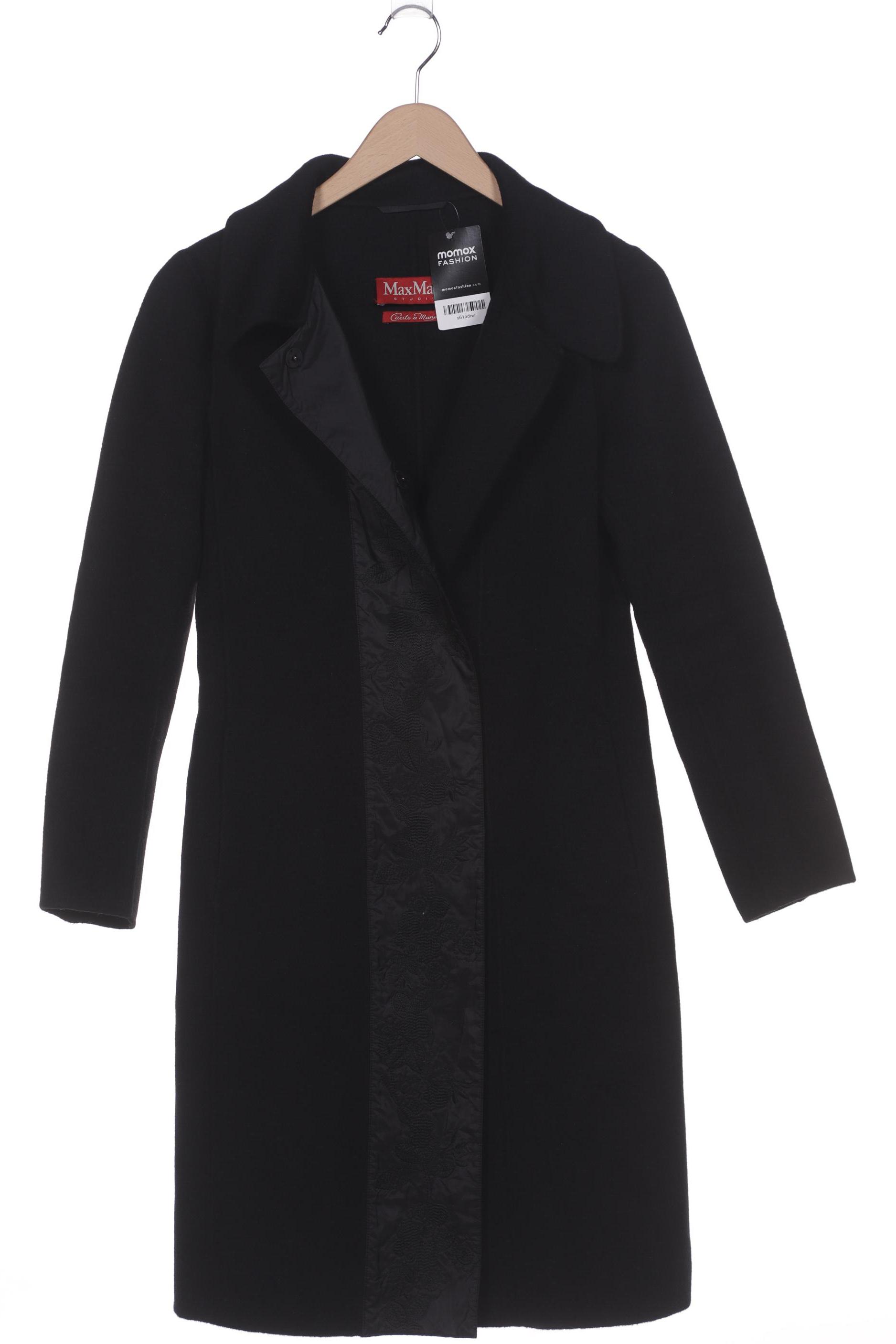 

Max Mara Damen Mantel, schwarz, Gr. 36