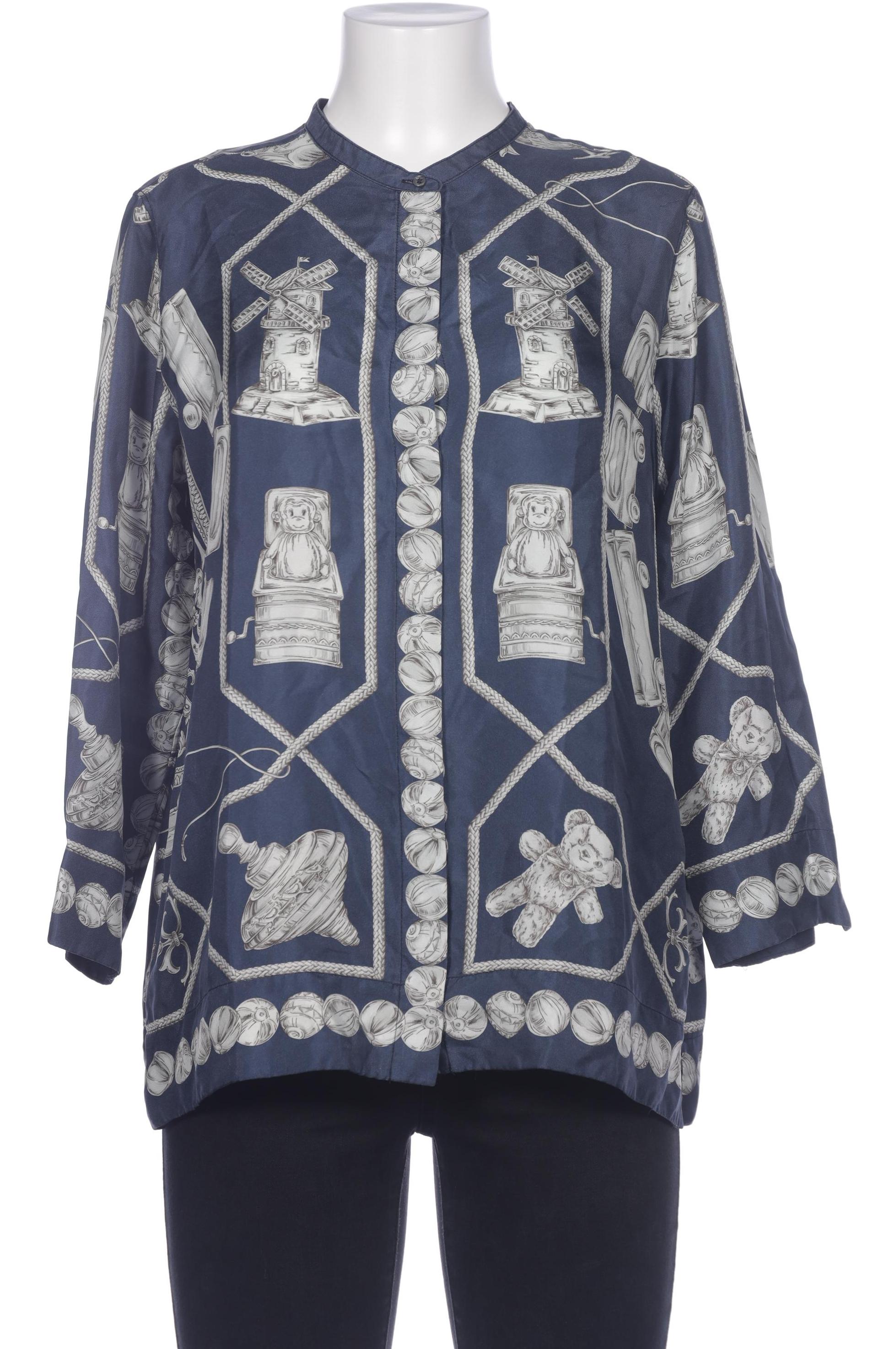 

Max Mara Damen Bluse, blau, Gr. 42