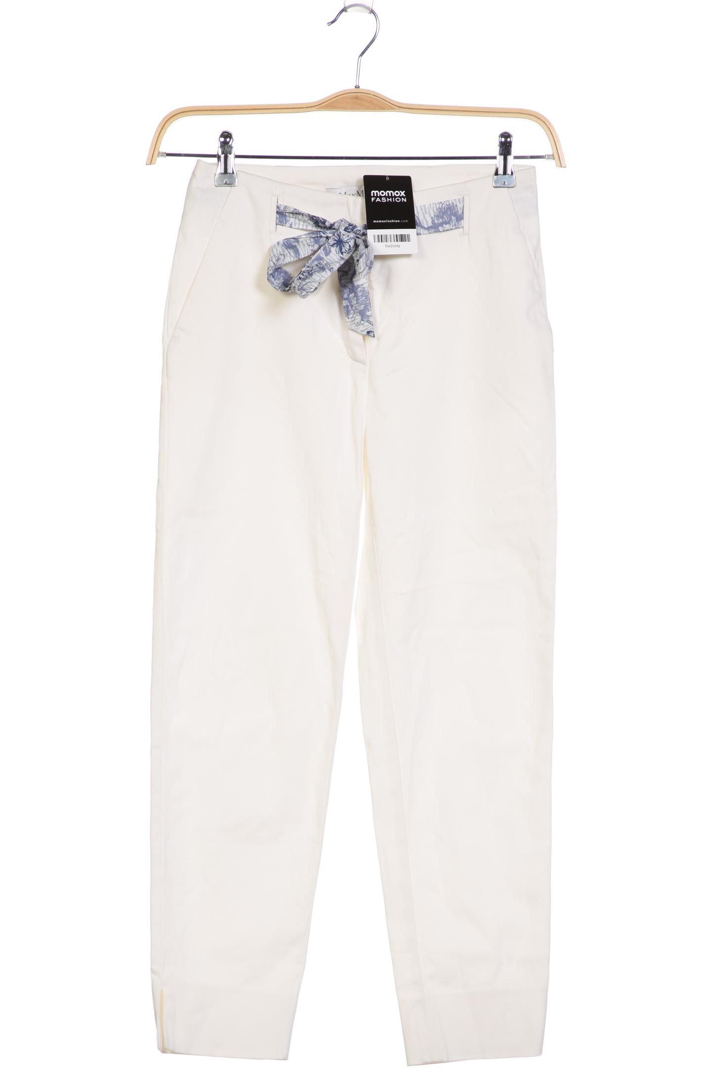 

Max Mara Damen Stoffhose, weiß, Gr. 34