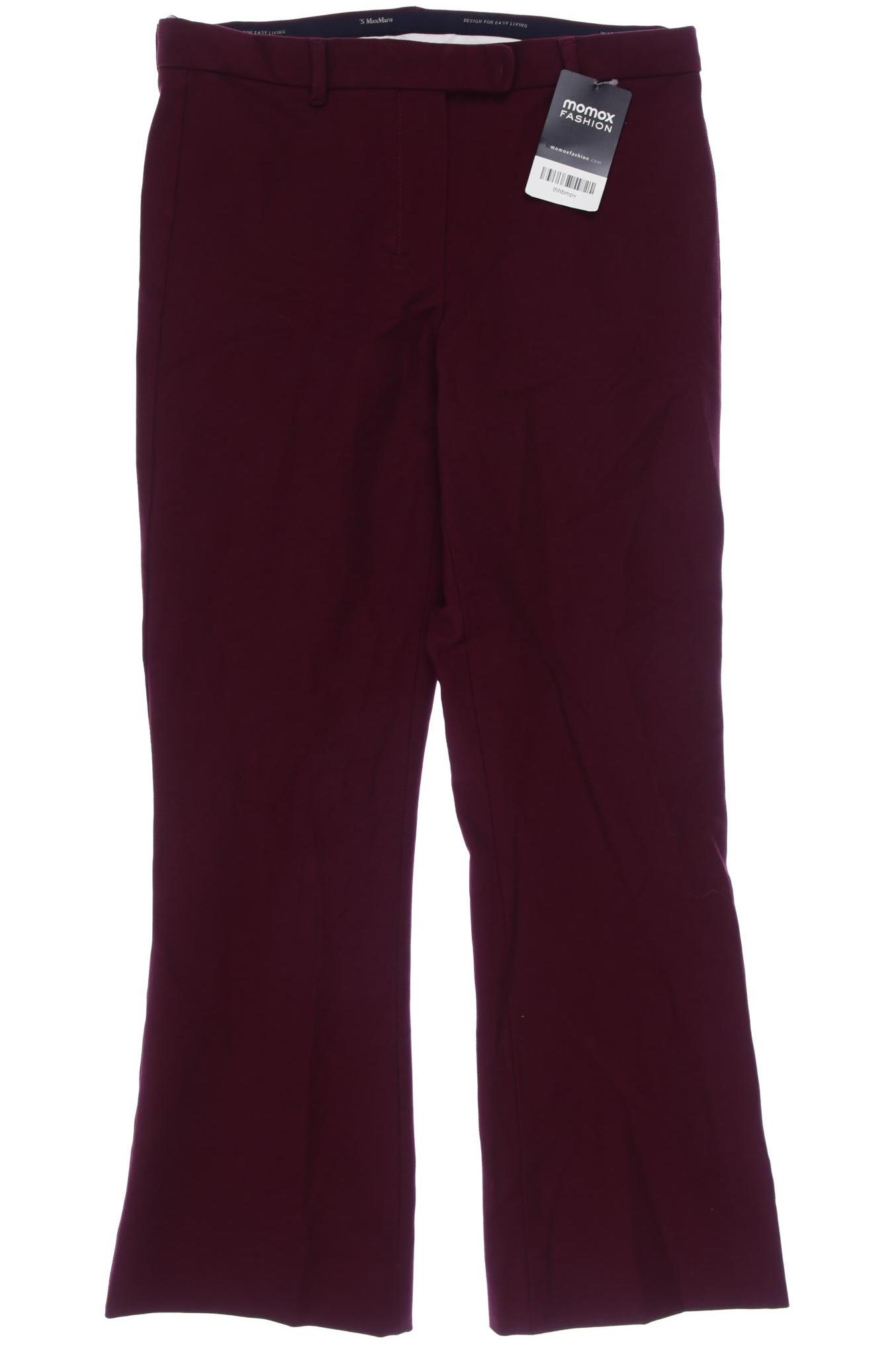 

Max Mara Damen Stoffhose, bordeaux, Gr. 29