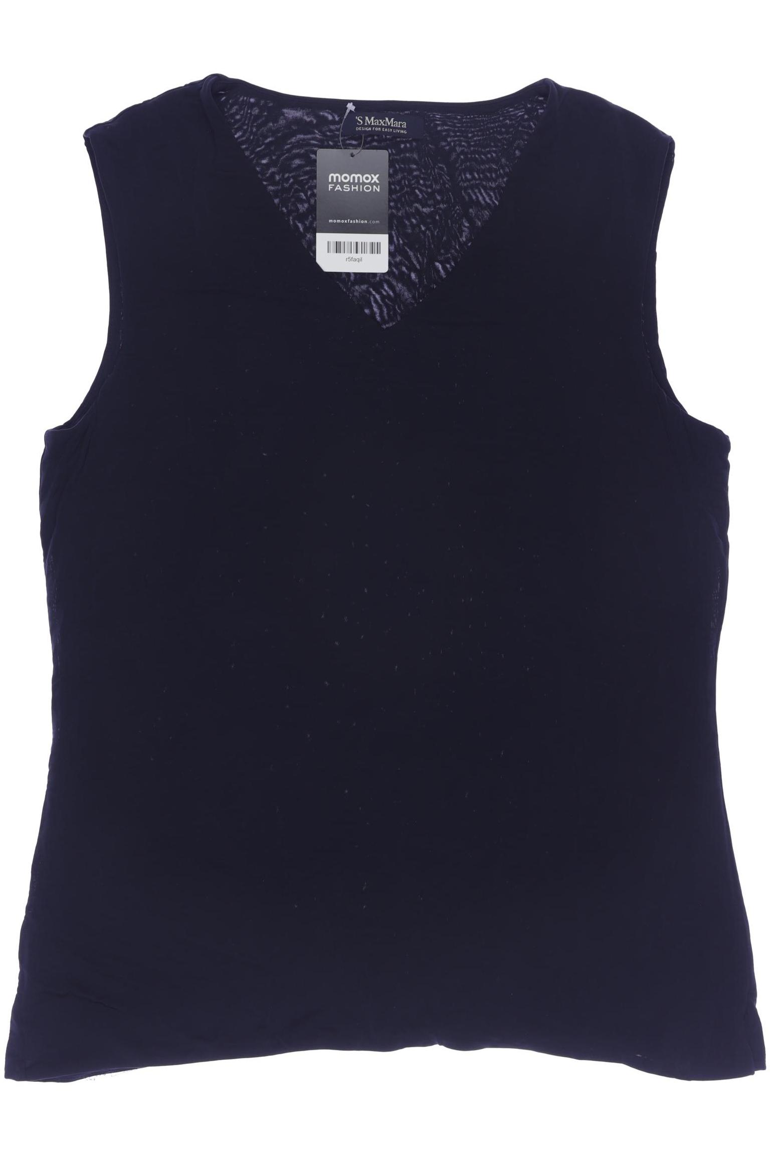 

Max Mara Damen Top, marineblau, Gr. 38