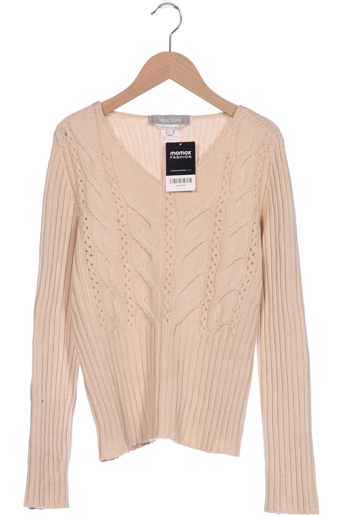 

Max Mara Damen Pullover, beige, Gr. 42