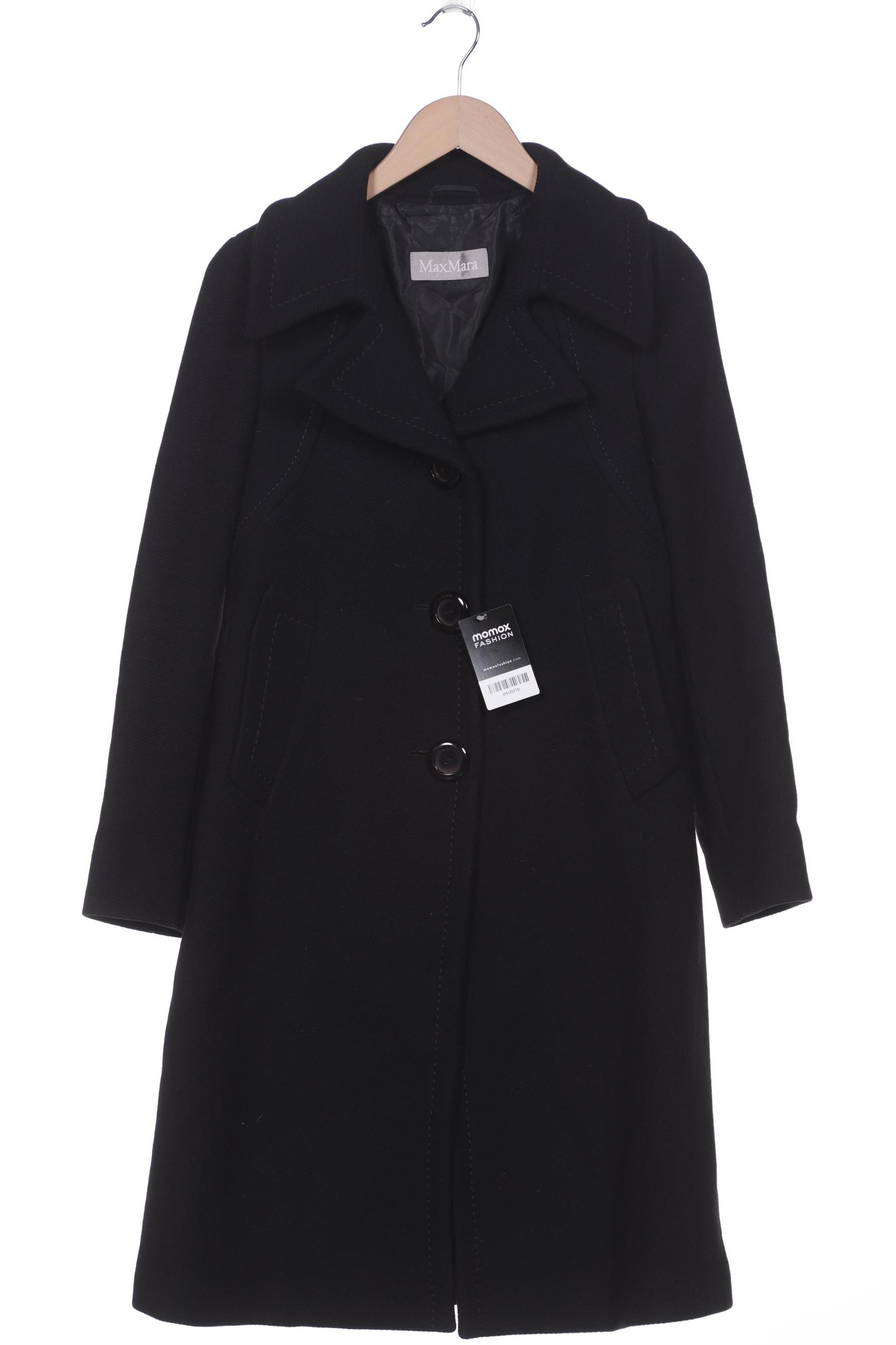 

Max Mara Damen Mantel, schwarz, Gr. 38