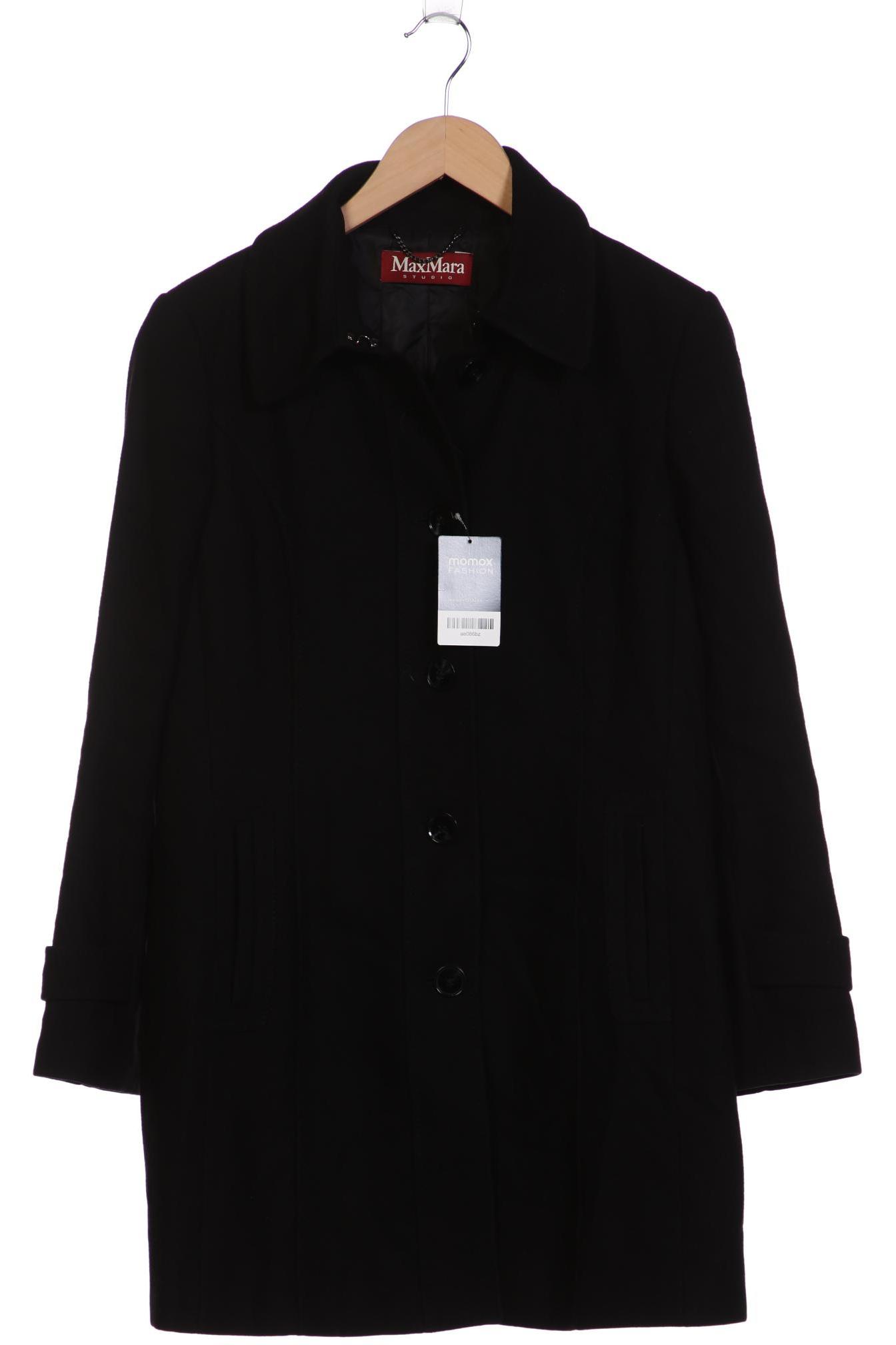 

Max Mara Damen Mantel, schwarz, Gr. 40