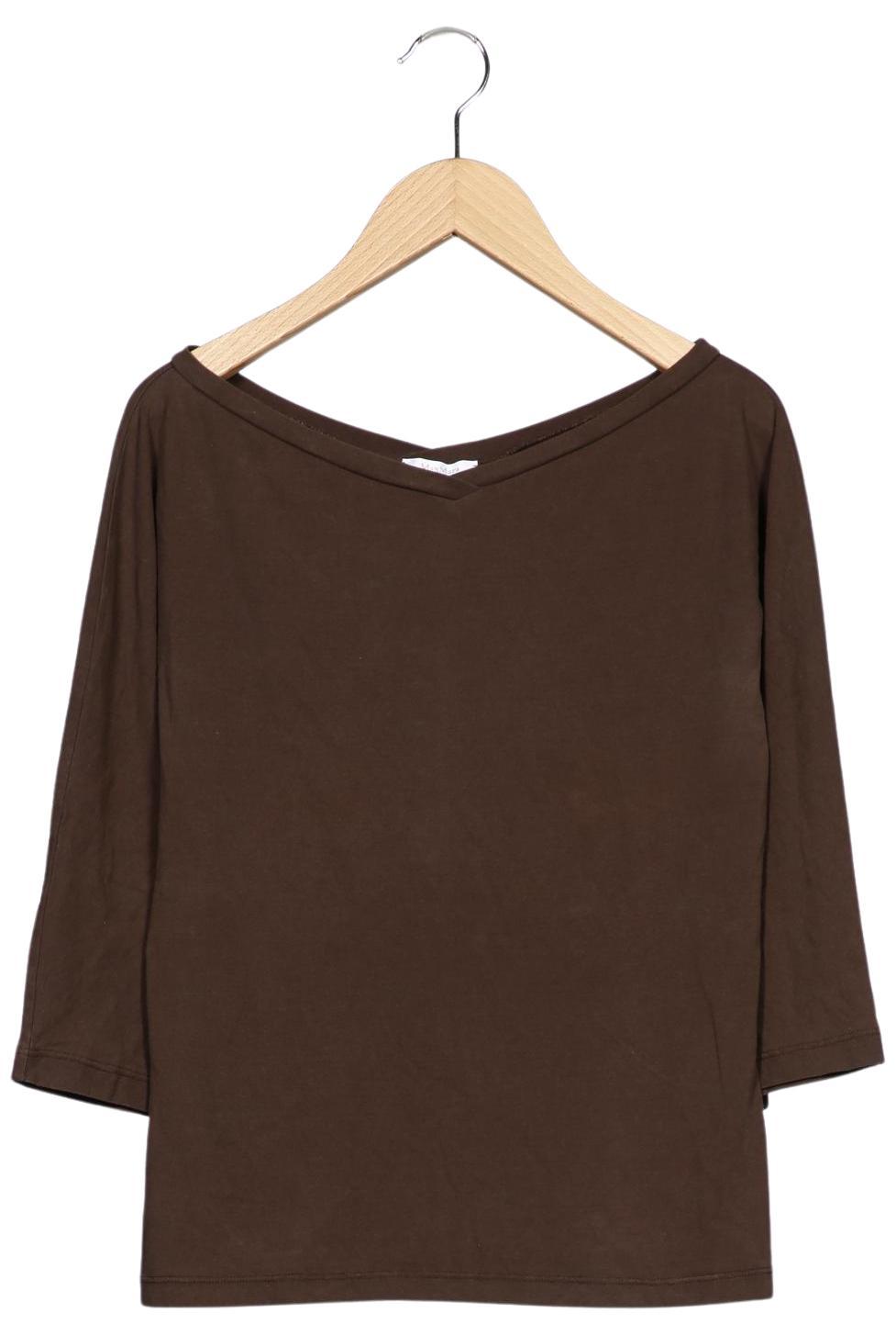 

Max Mara Damen Langarmshirt, braun, Gr. 42