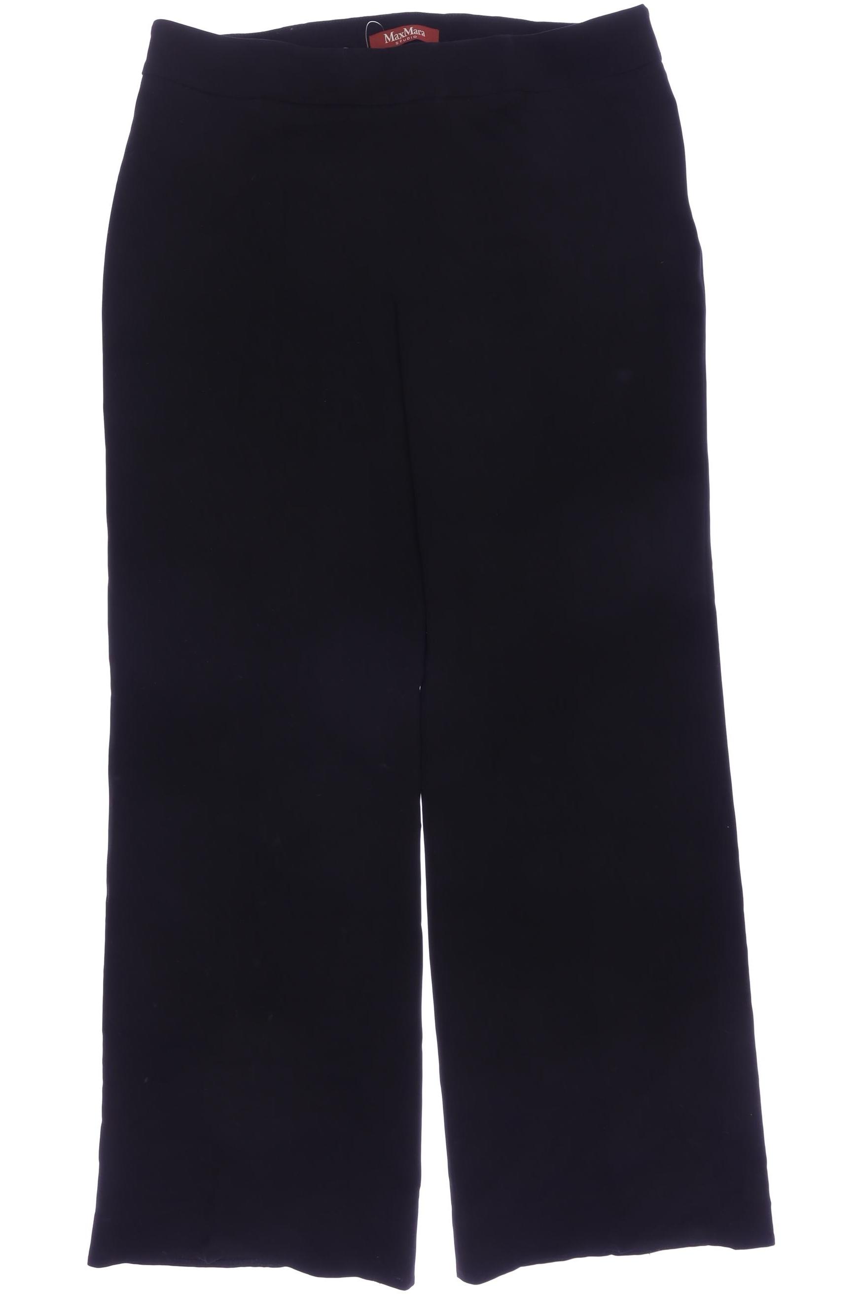

Max Mara Damen Stoffhose, schwarz, Gr. 46