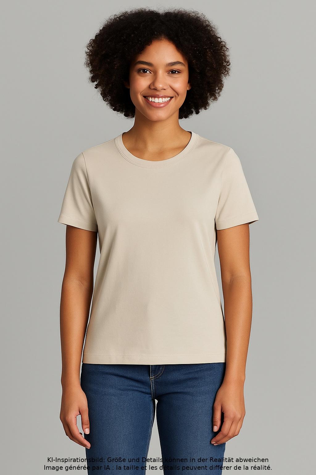 

Max Mara Damen T-Shirt, beige, Gr. 34