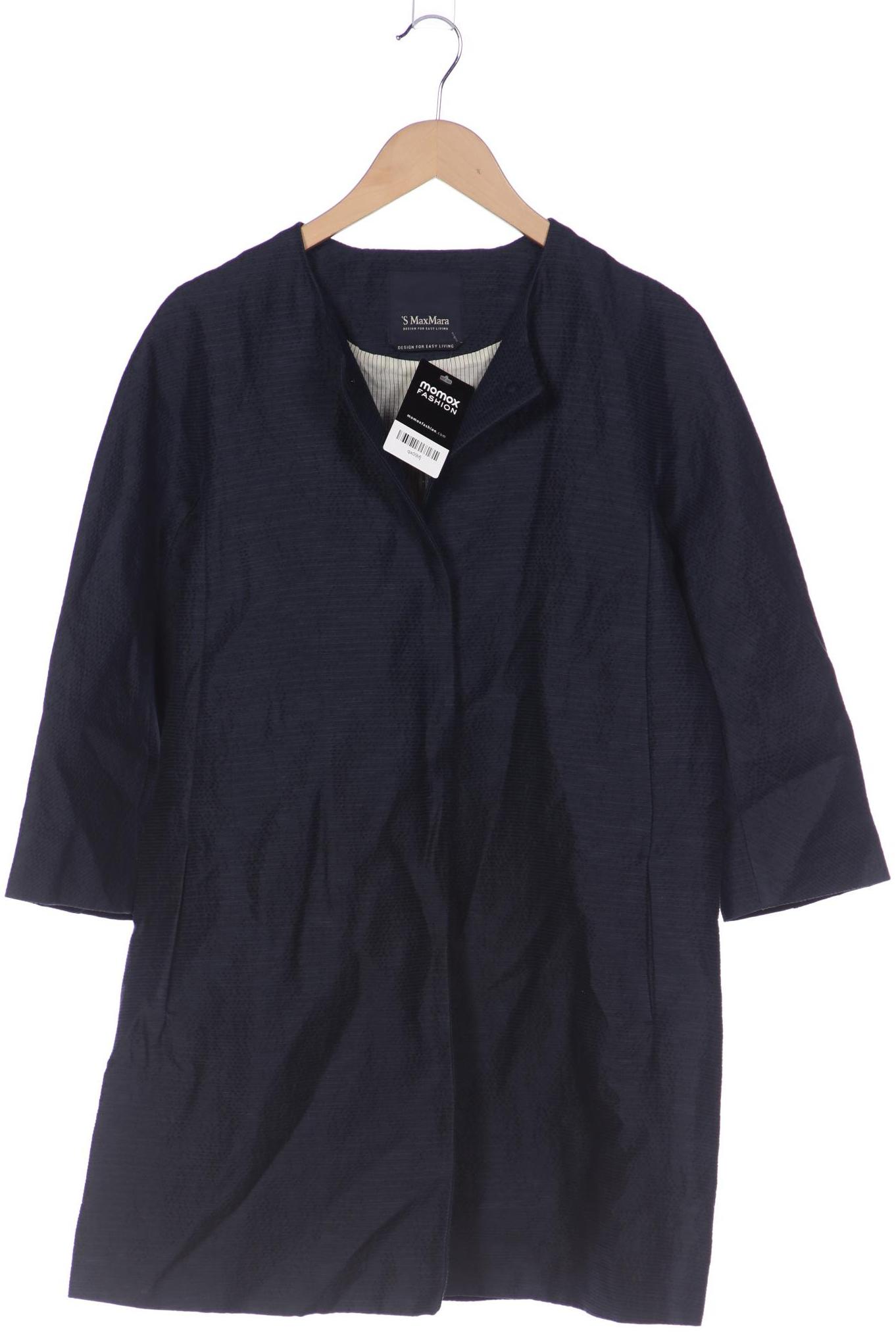 

Max Mara Damen Mantel, marineblau, Gr. 34