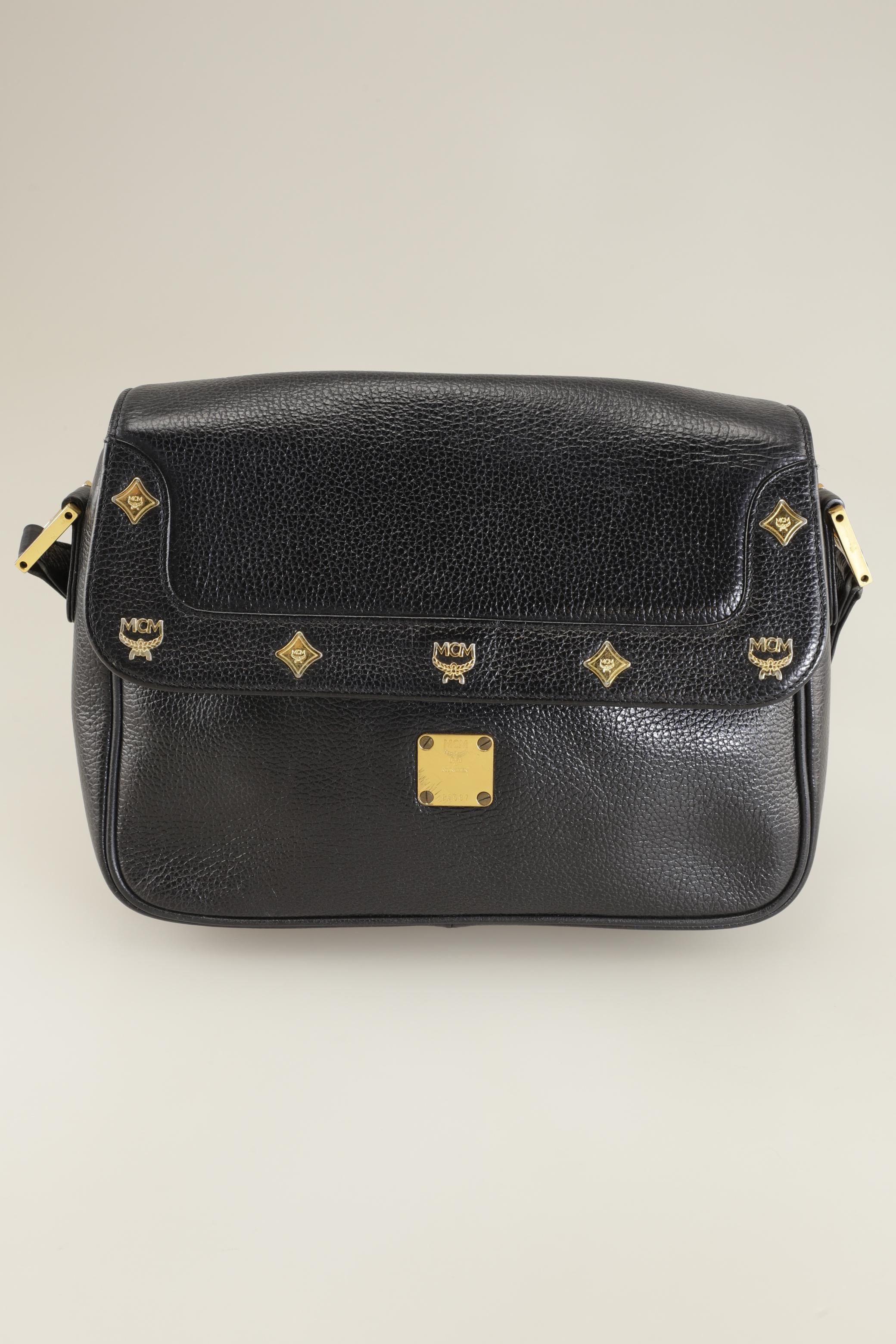 

MCM Damen Handtasche, schwarz, Gr.