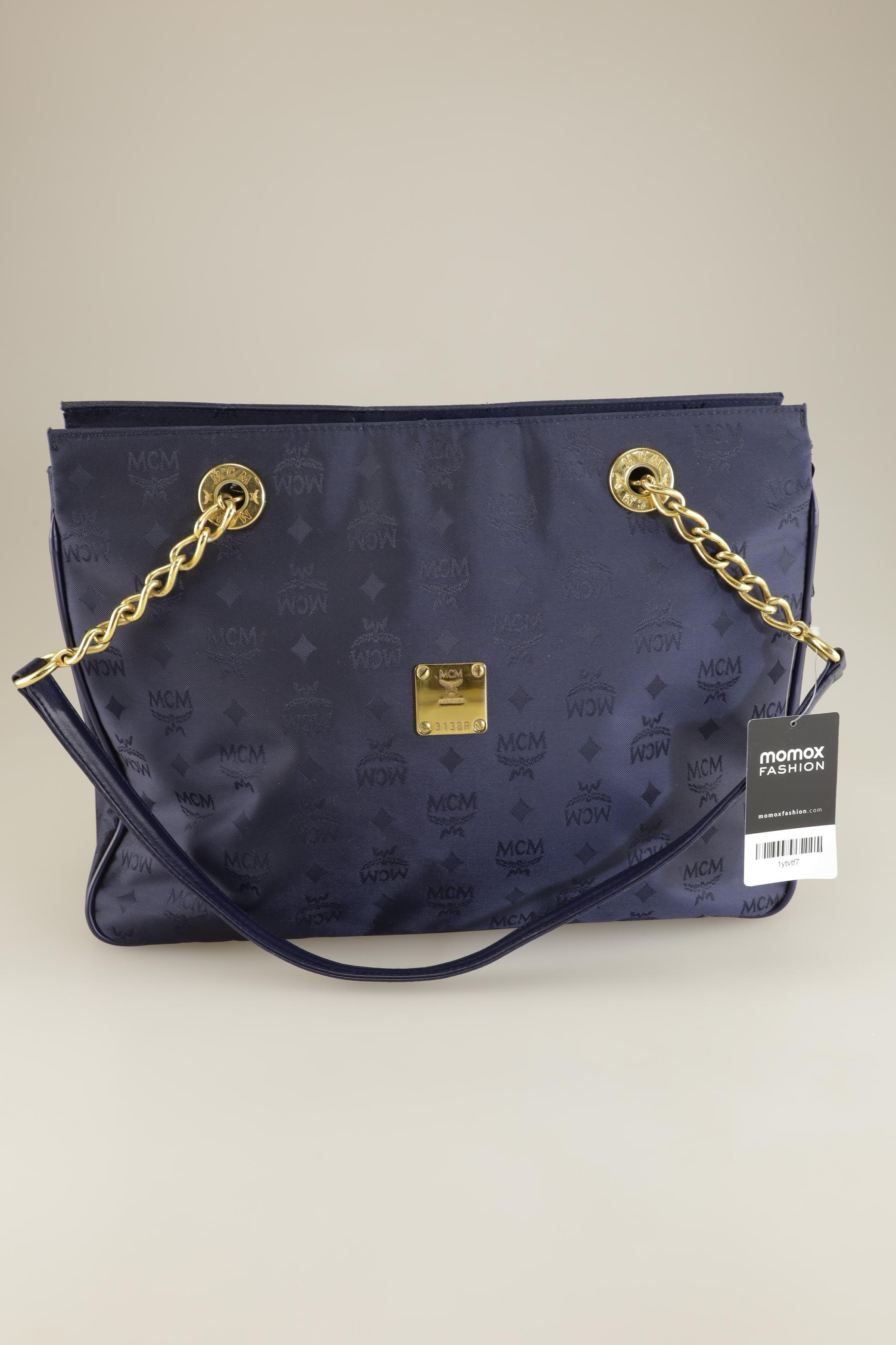 

MCM Damen Handtasche, marineblau, Gr.