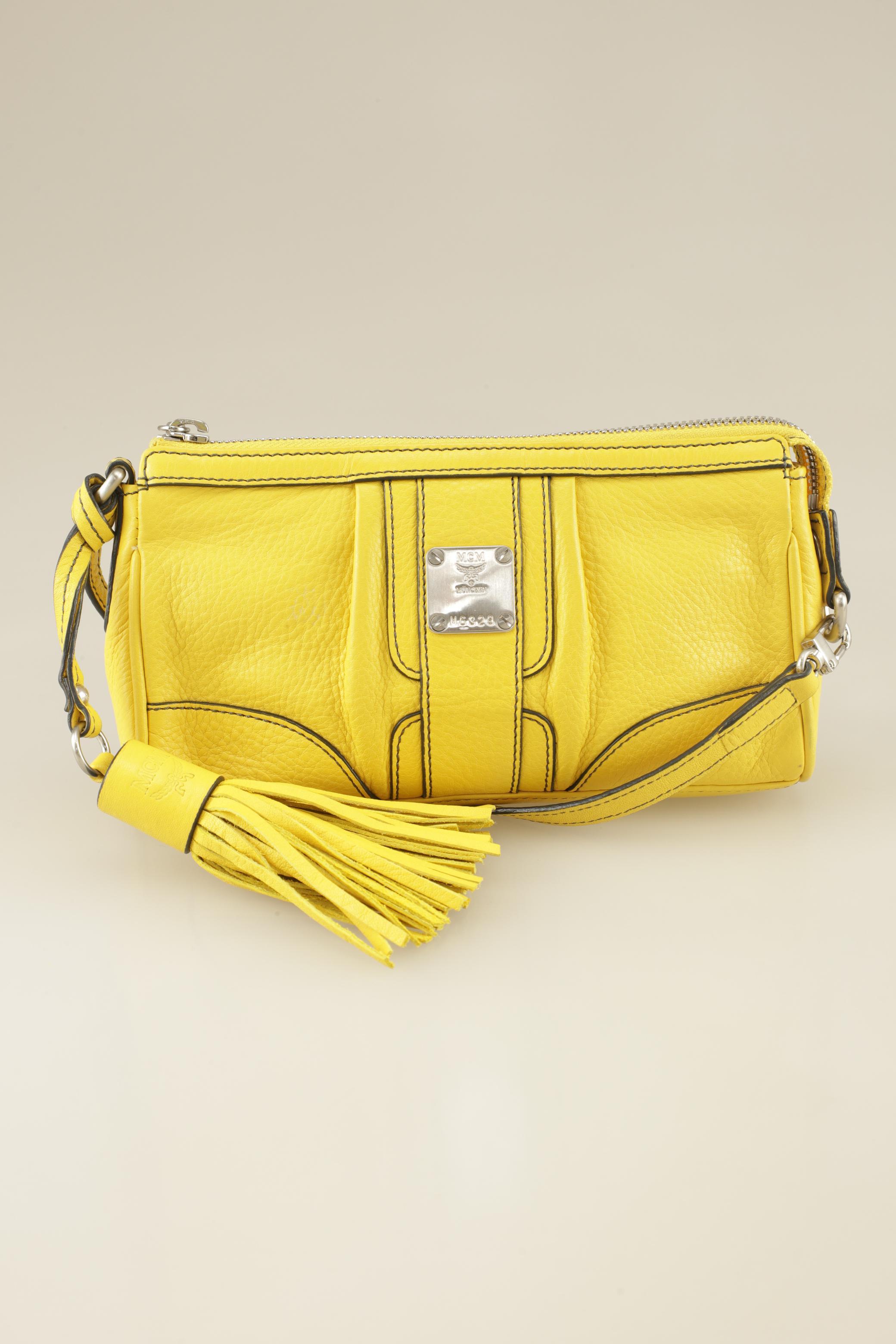 

MCM Damen Handtasche, gelb, Gr.