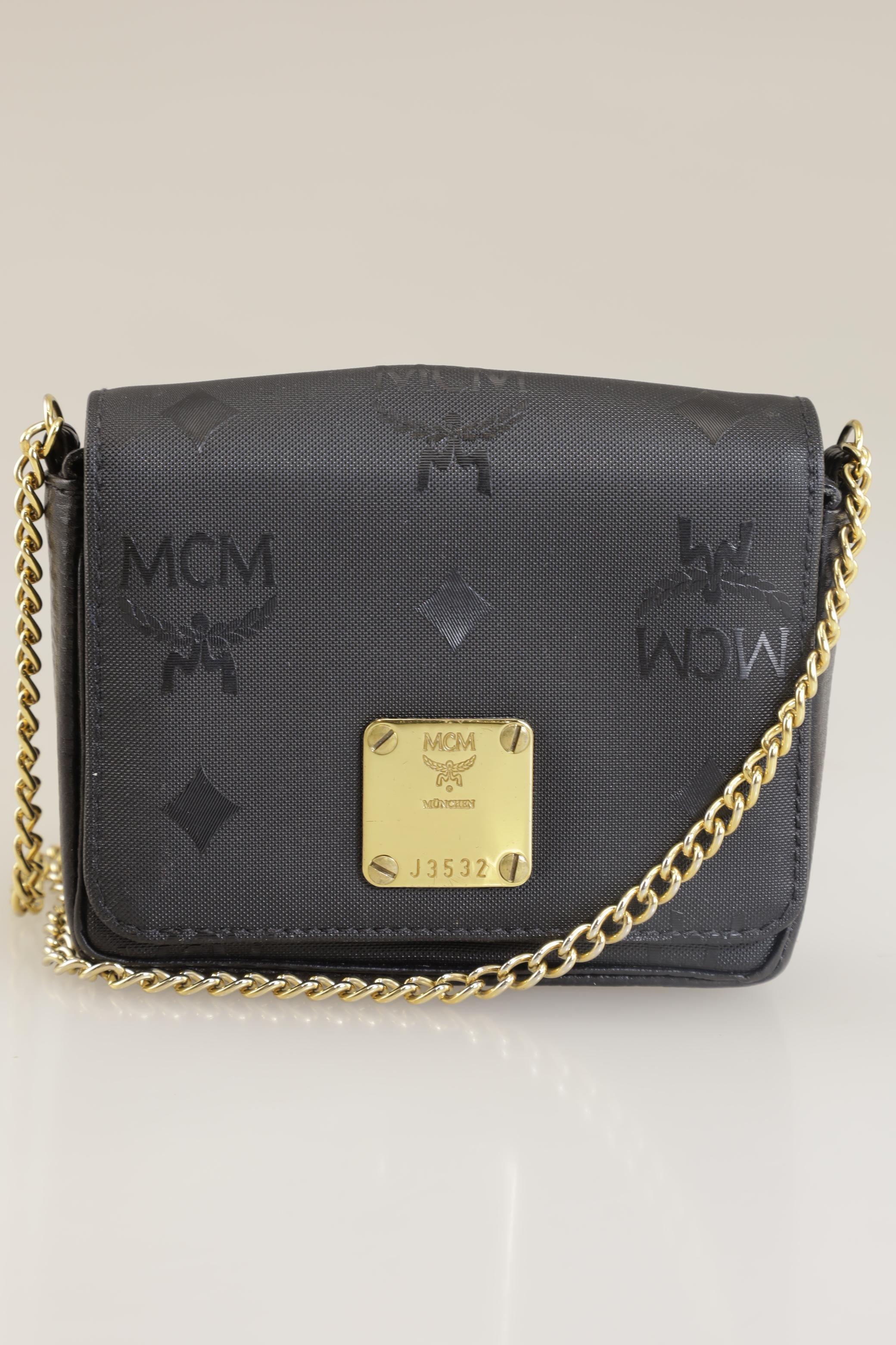 

MCM Damen Handtasche, schwarz, Gr.