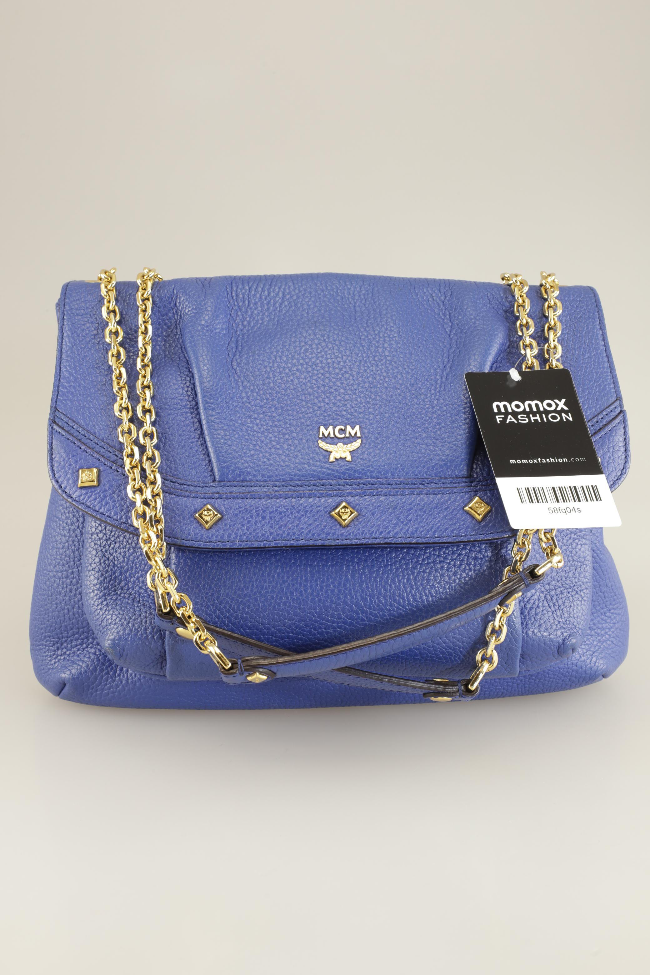 

MCM Damen Handtasche, blau, Gr.