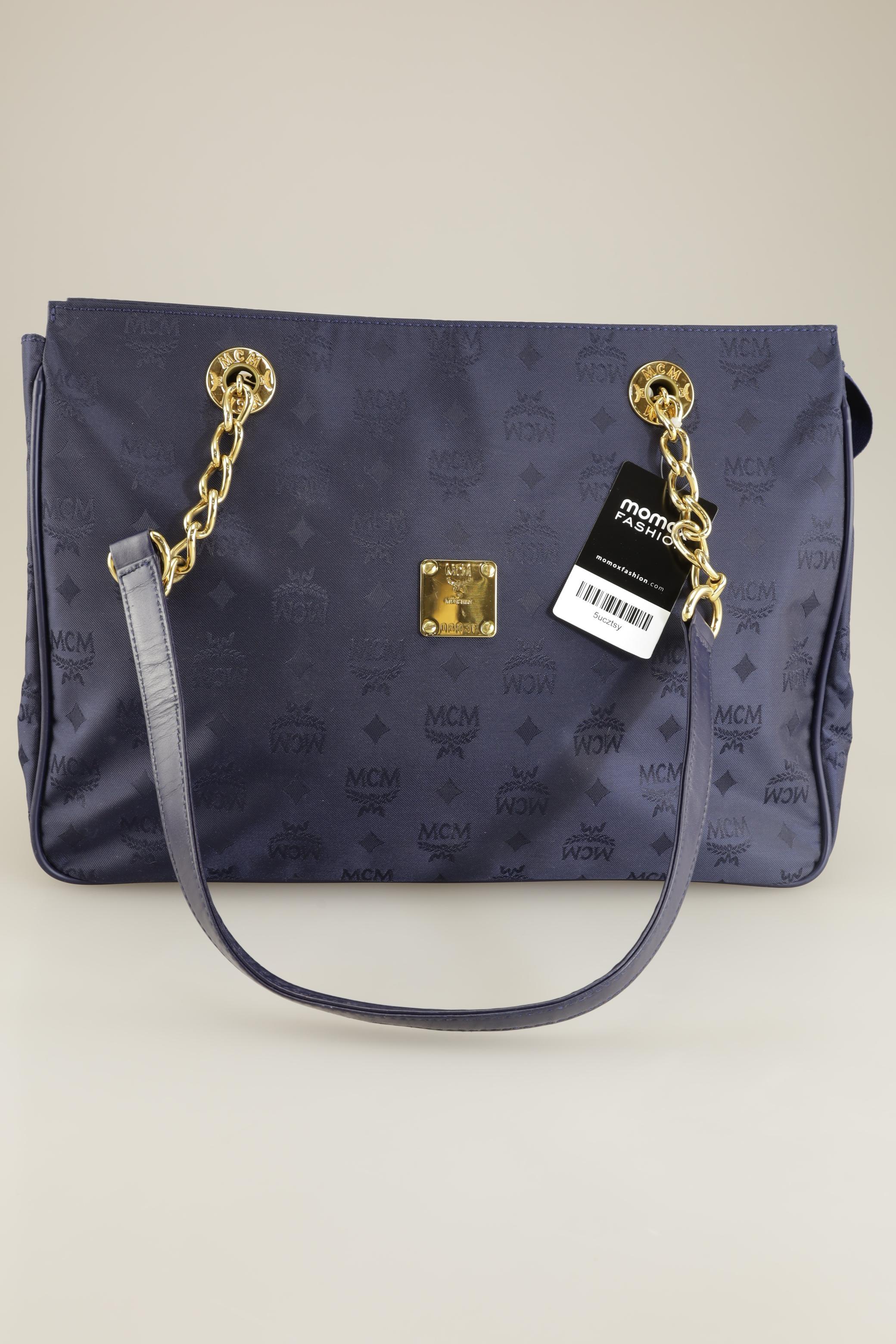 

MCM Damen Handtasche, marineblau, Gr.
