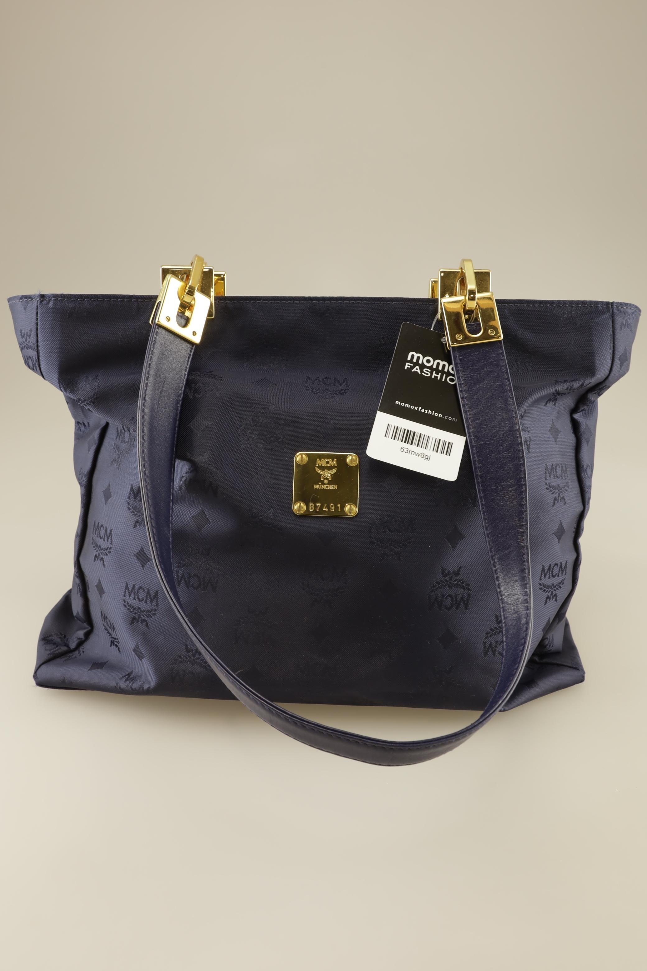 

MCM Damen Handtasche, marineblau, Gr.