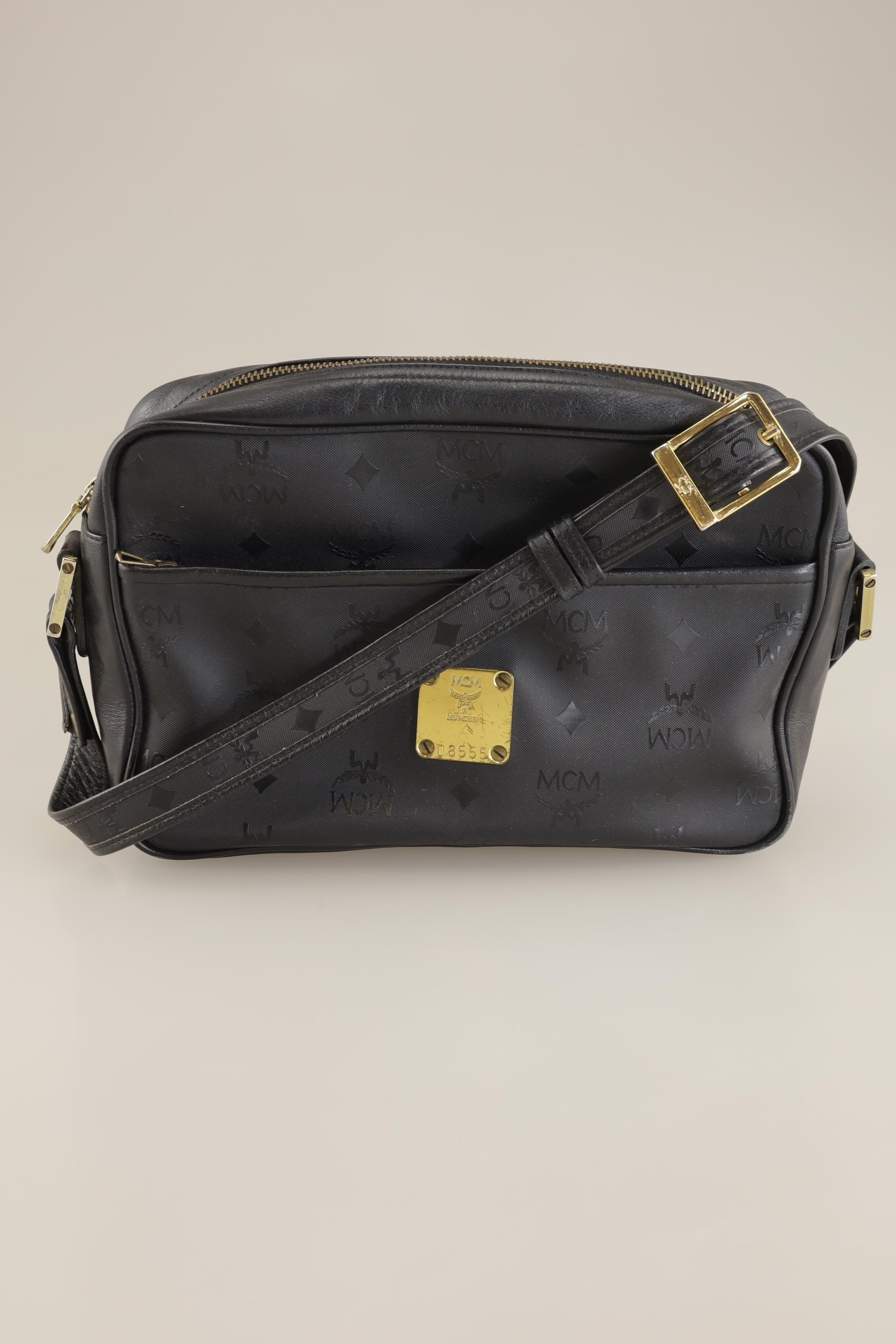 

MCM Damen Handtasche, schwarz, Gr.