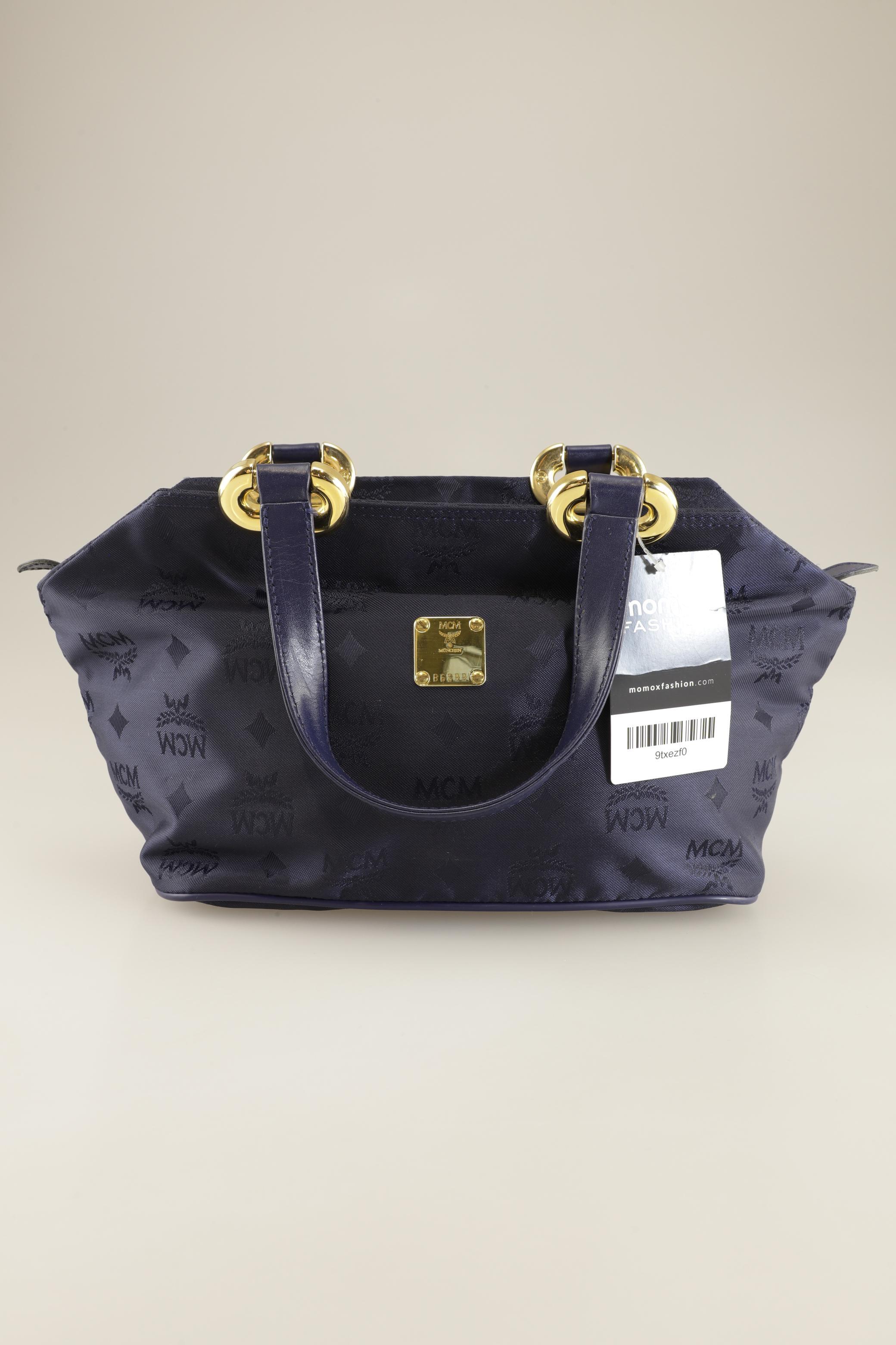 

MCM Damen Handtasche, marineblau, Gr.