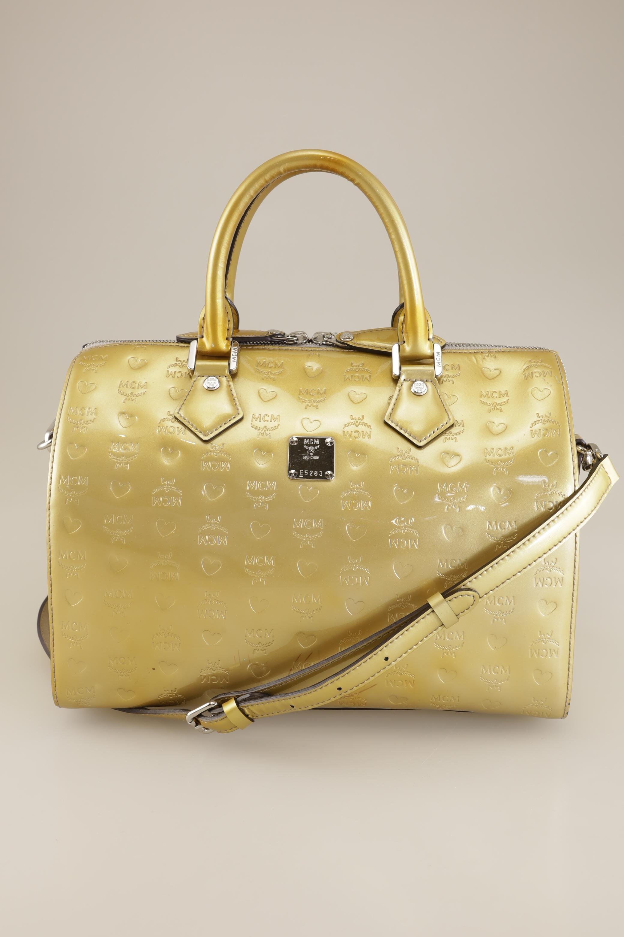 

MCM Damen Handtasche, gelb, Gr.