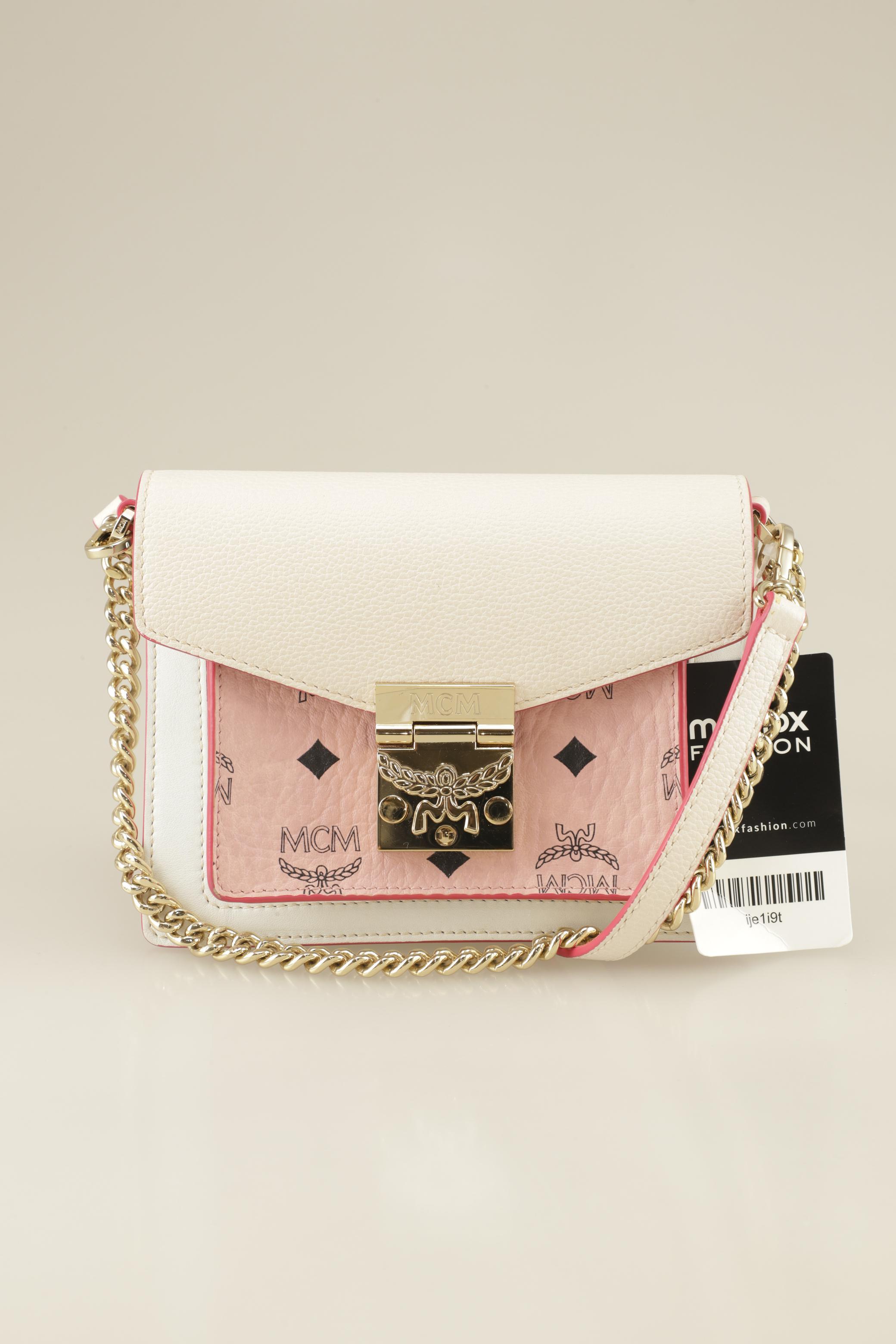 

MCM Damen Handtasche, cremeweiß, Gr.