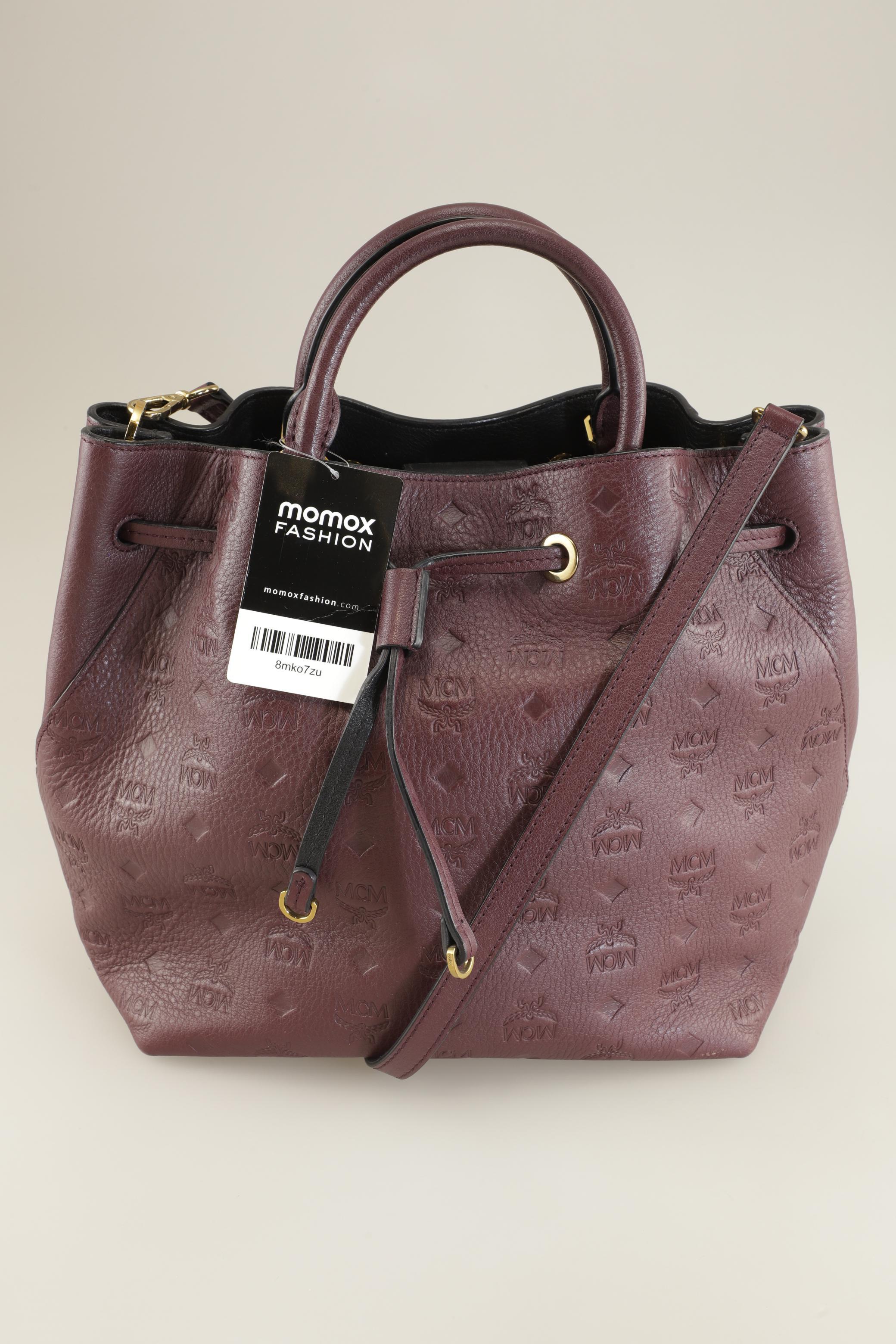 

MCM Damen Handtasche, bordeaux, Gr.