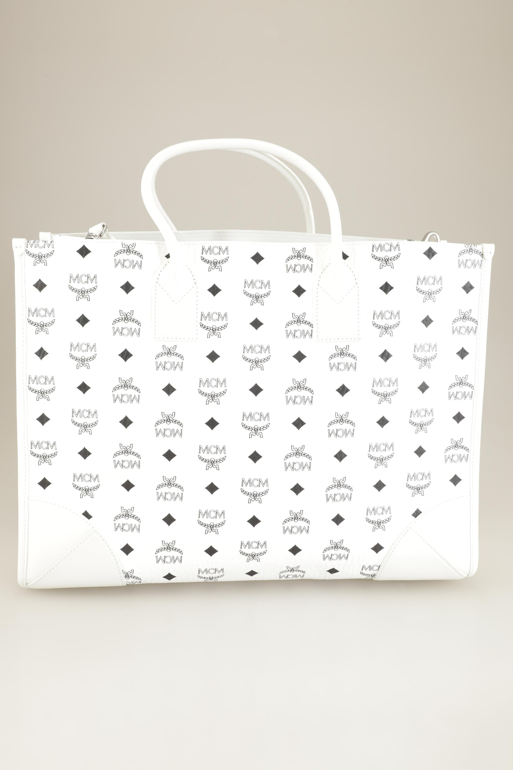 

MCM Damen Handtasche, weiß, Gr.