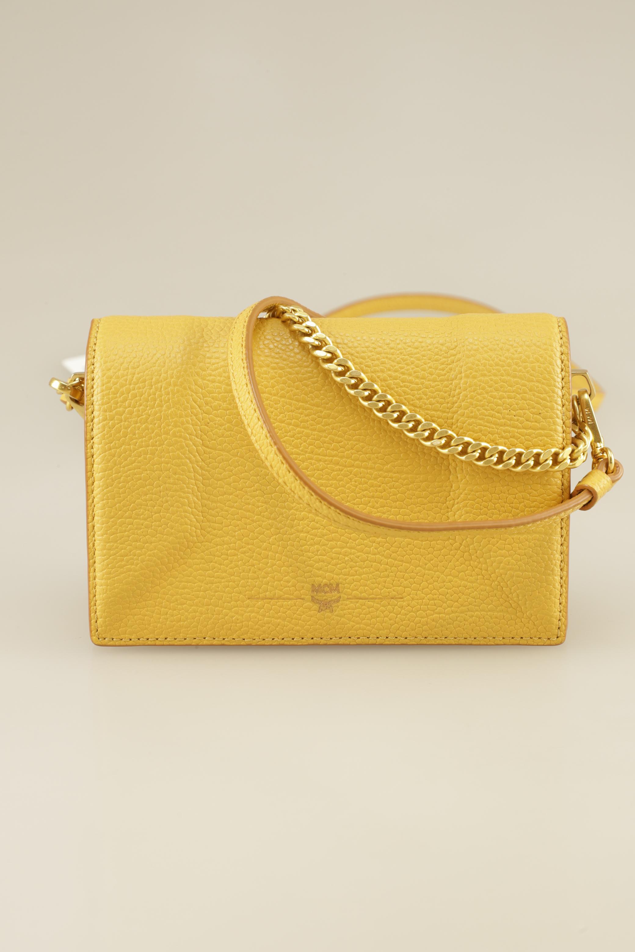 

MCM Damen Handtasche, gelb, Gr.