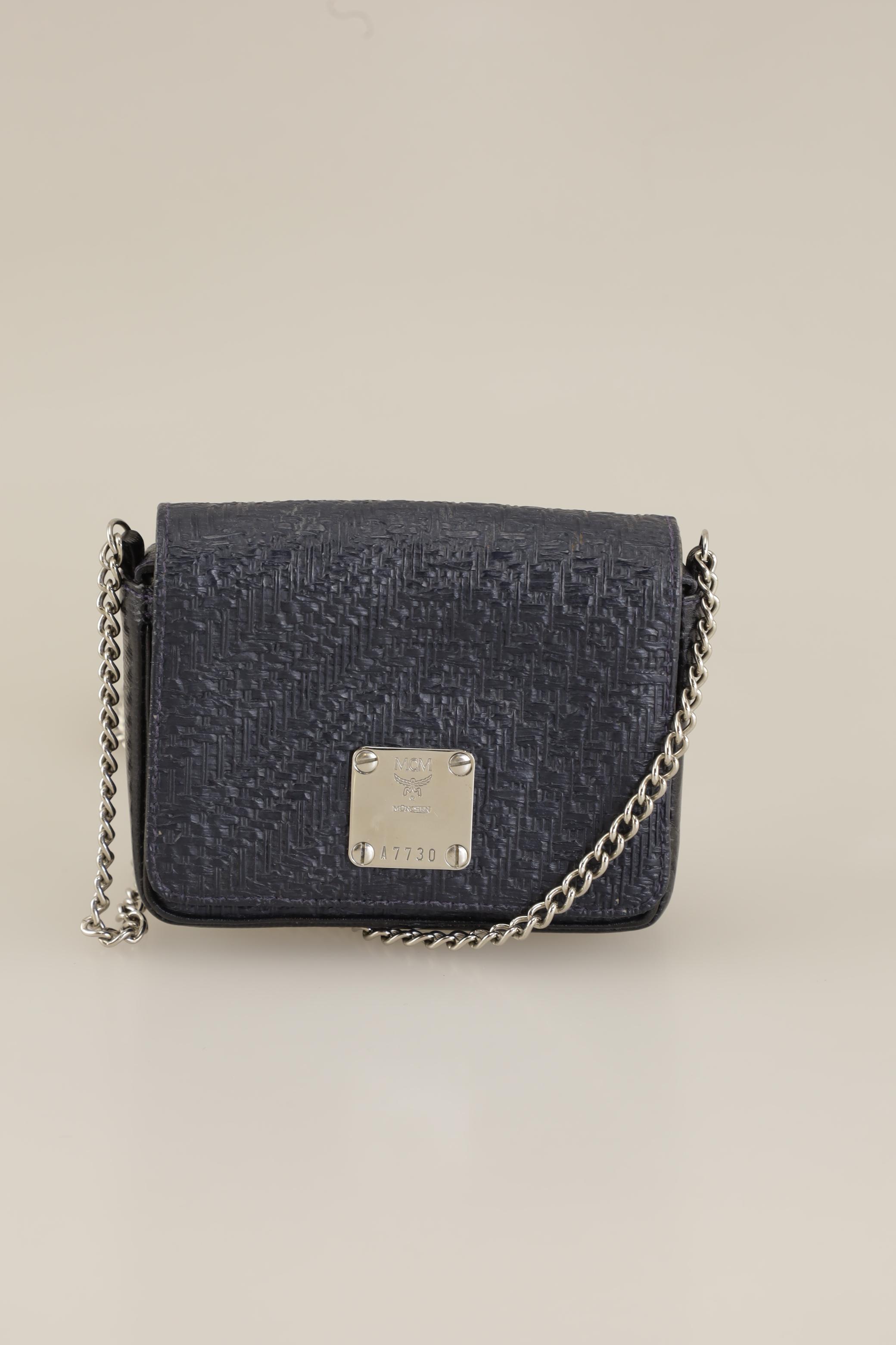 

MCM Damen Handtasche, marineblau, Gr.