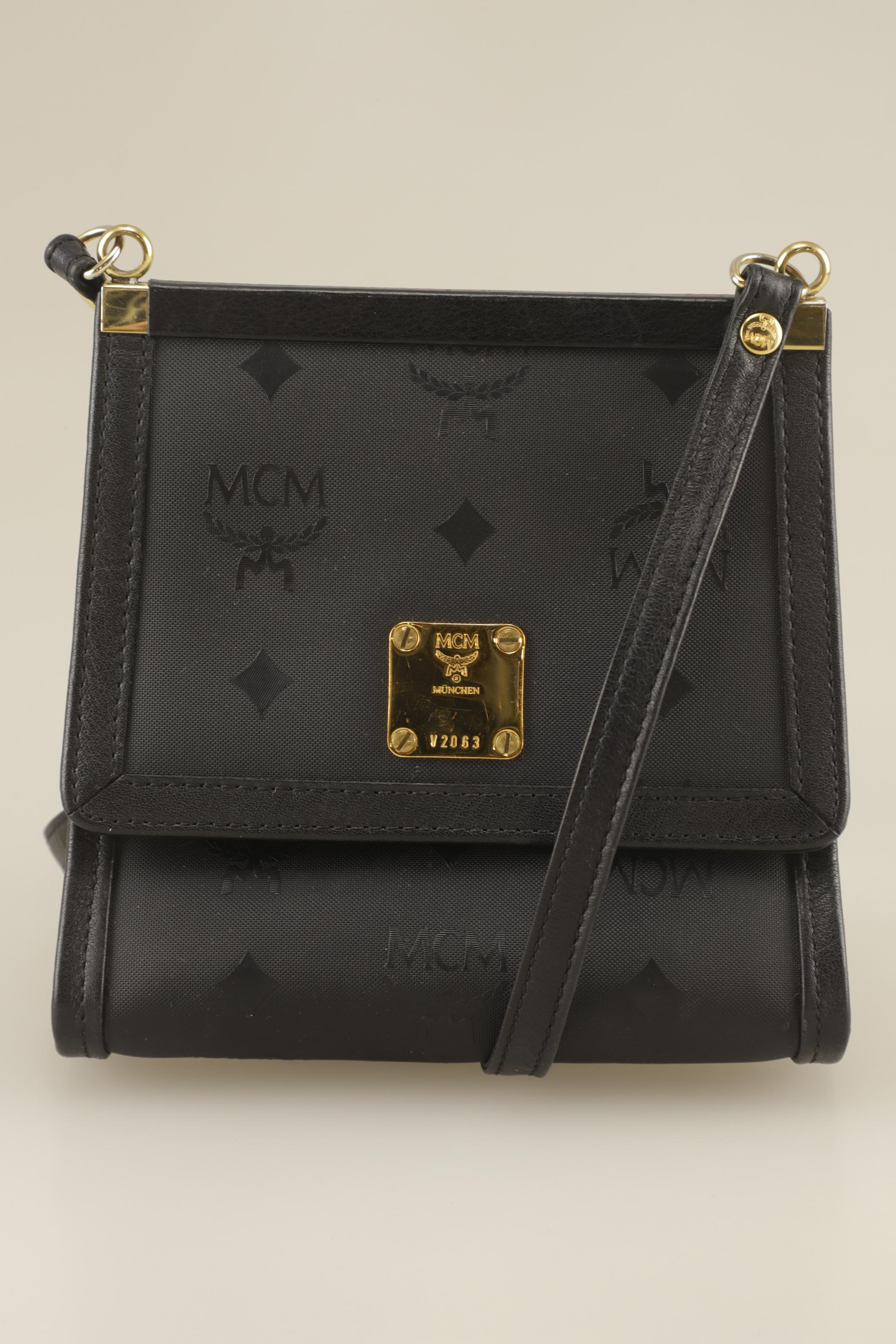 

MCM Damen Handtasche, schwarz, Gr.