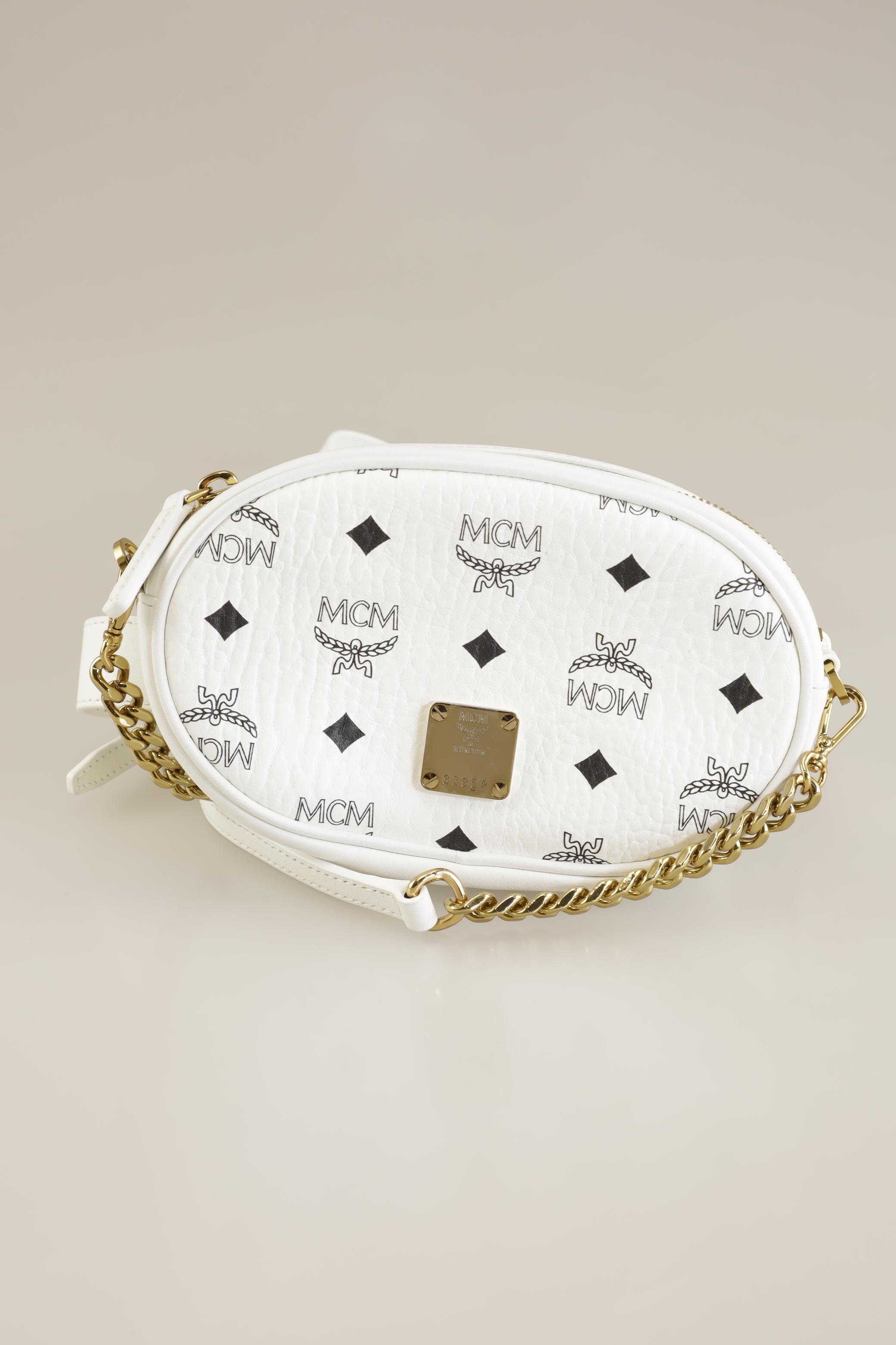 

MCM Damen Handtasche, weiß, Gr.